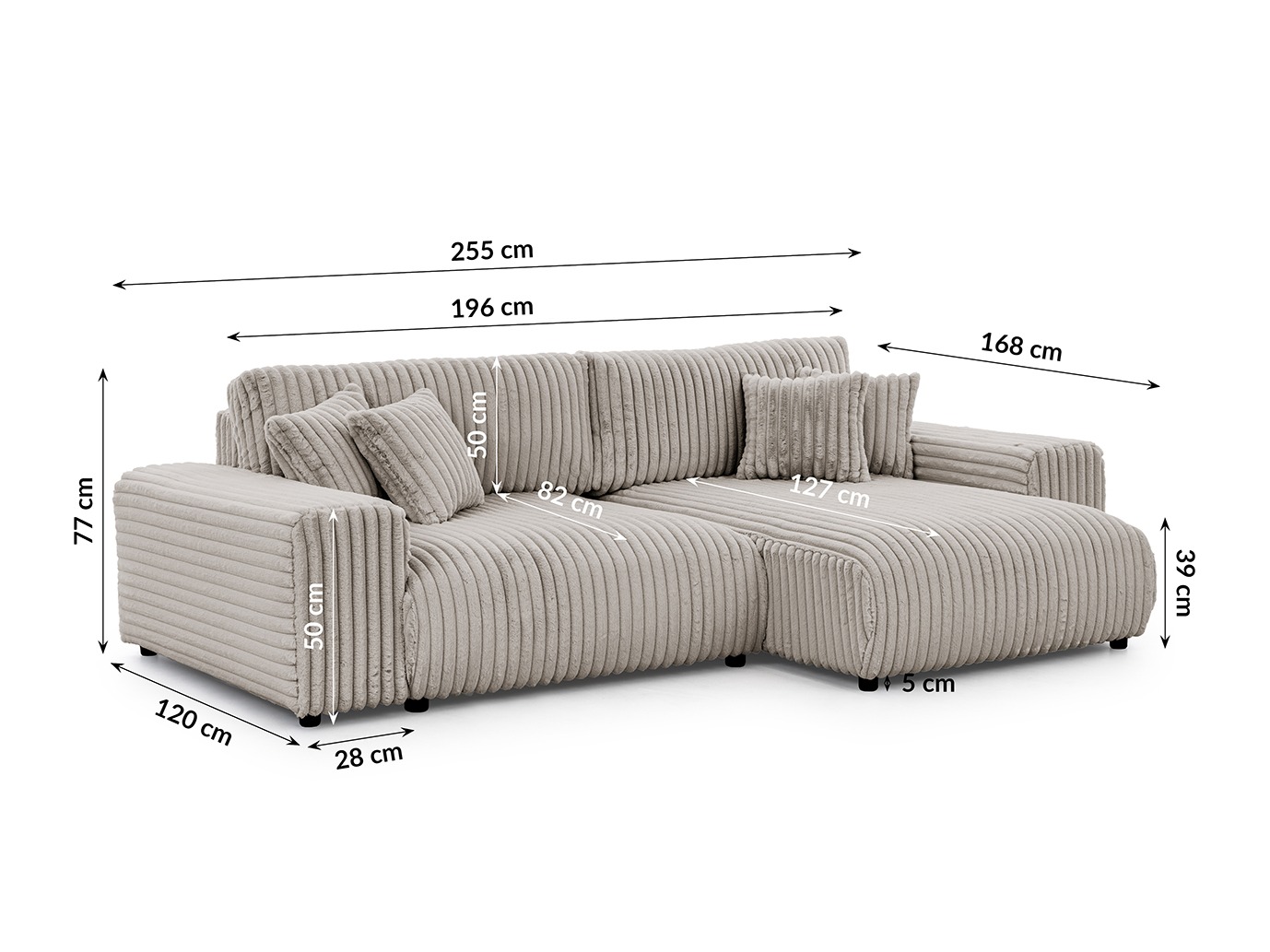 Corner sofa Rocklin 116 (Vito 07)
