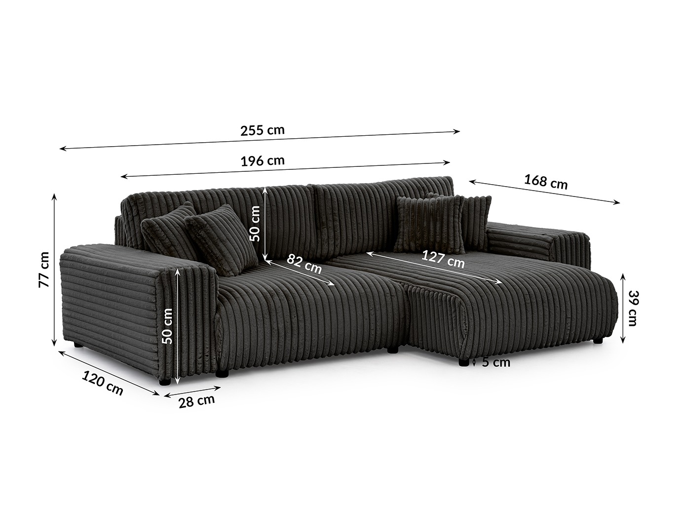 Corner sofa Rocklin 116 (Vito 18)