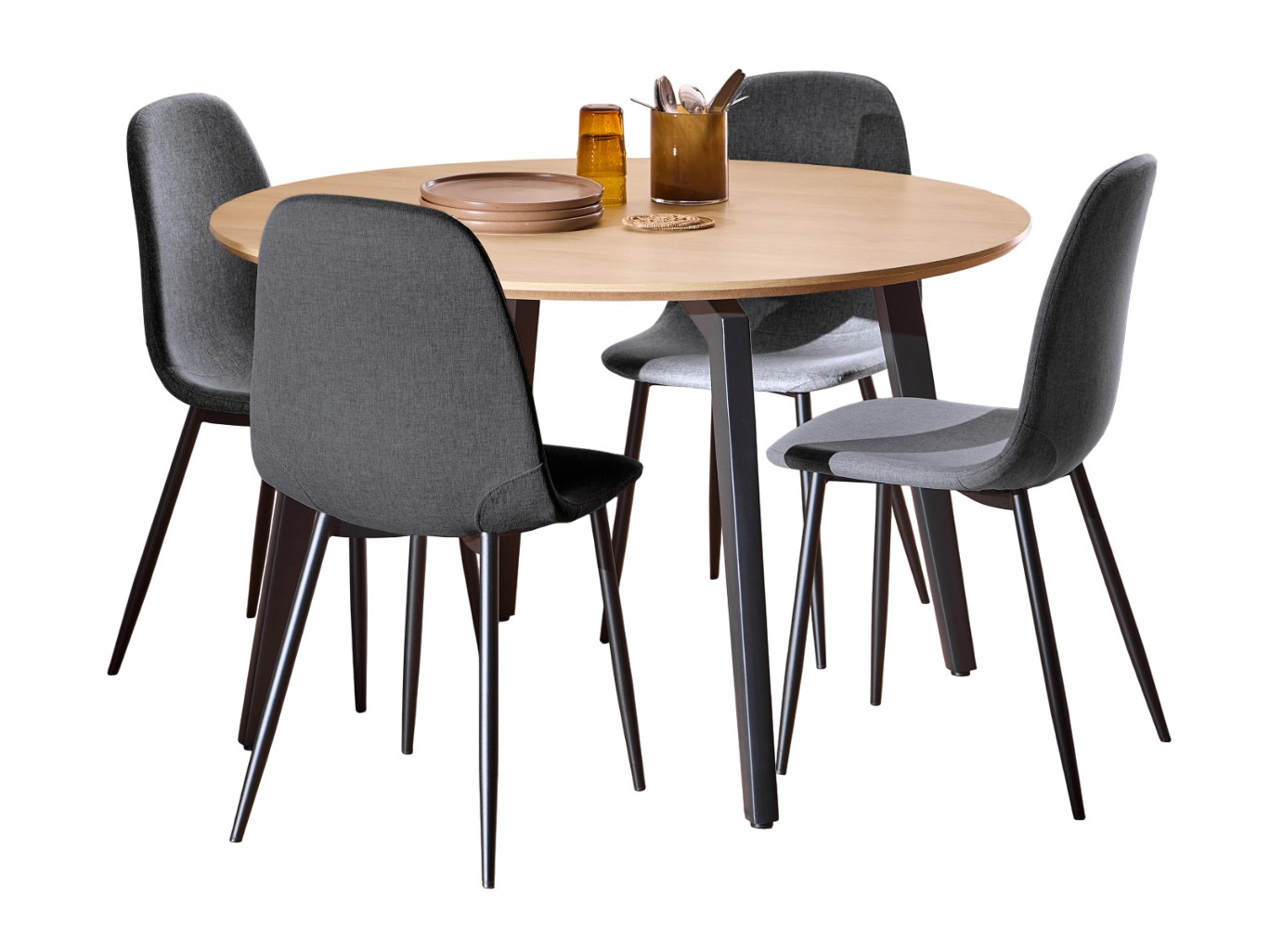 Dining set Norsica 1008 (Grey)