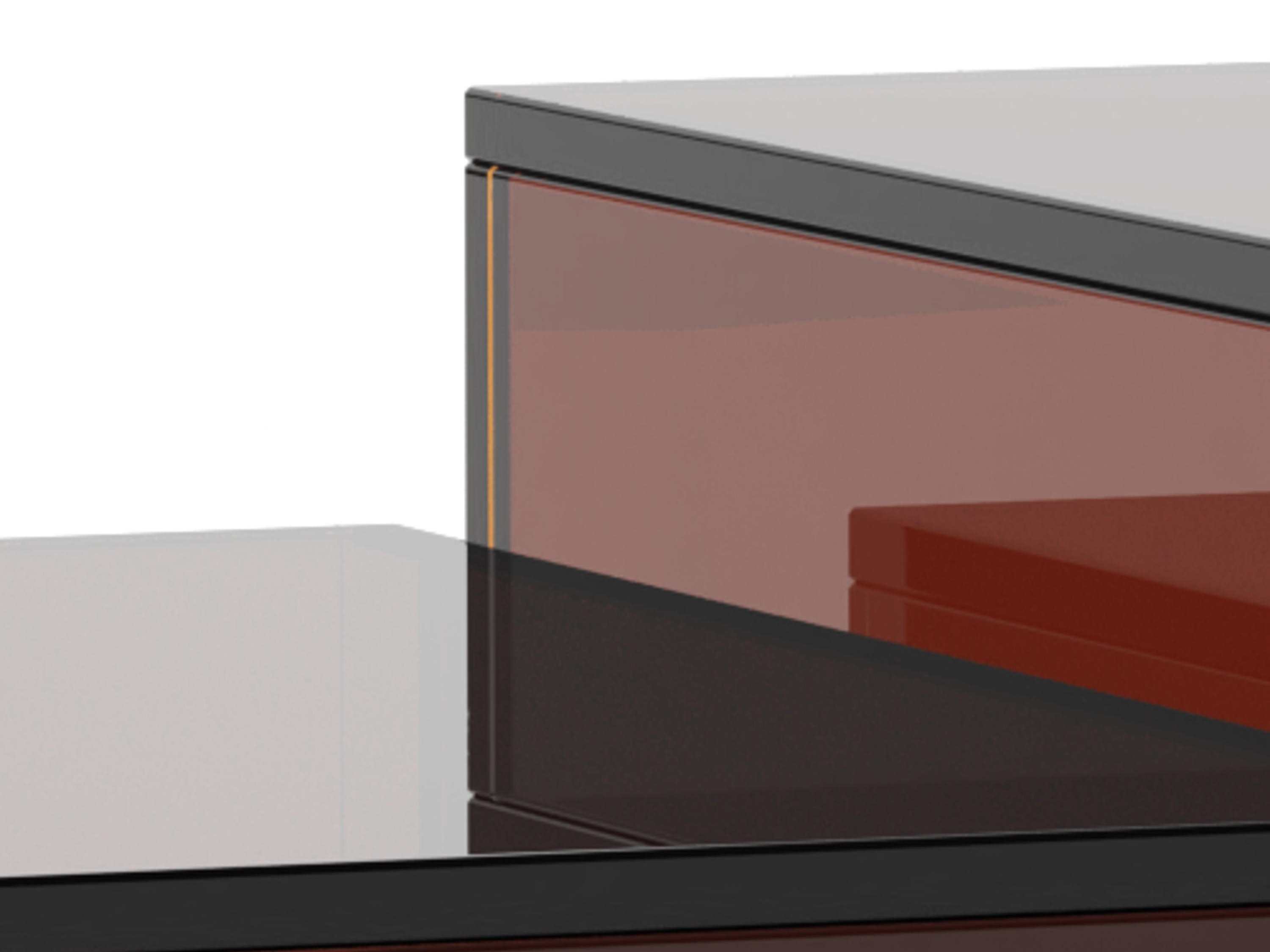 Nest of coffee tables Norsica 1007 (Brown)