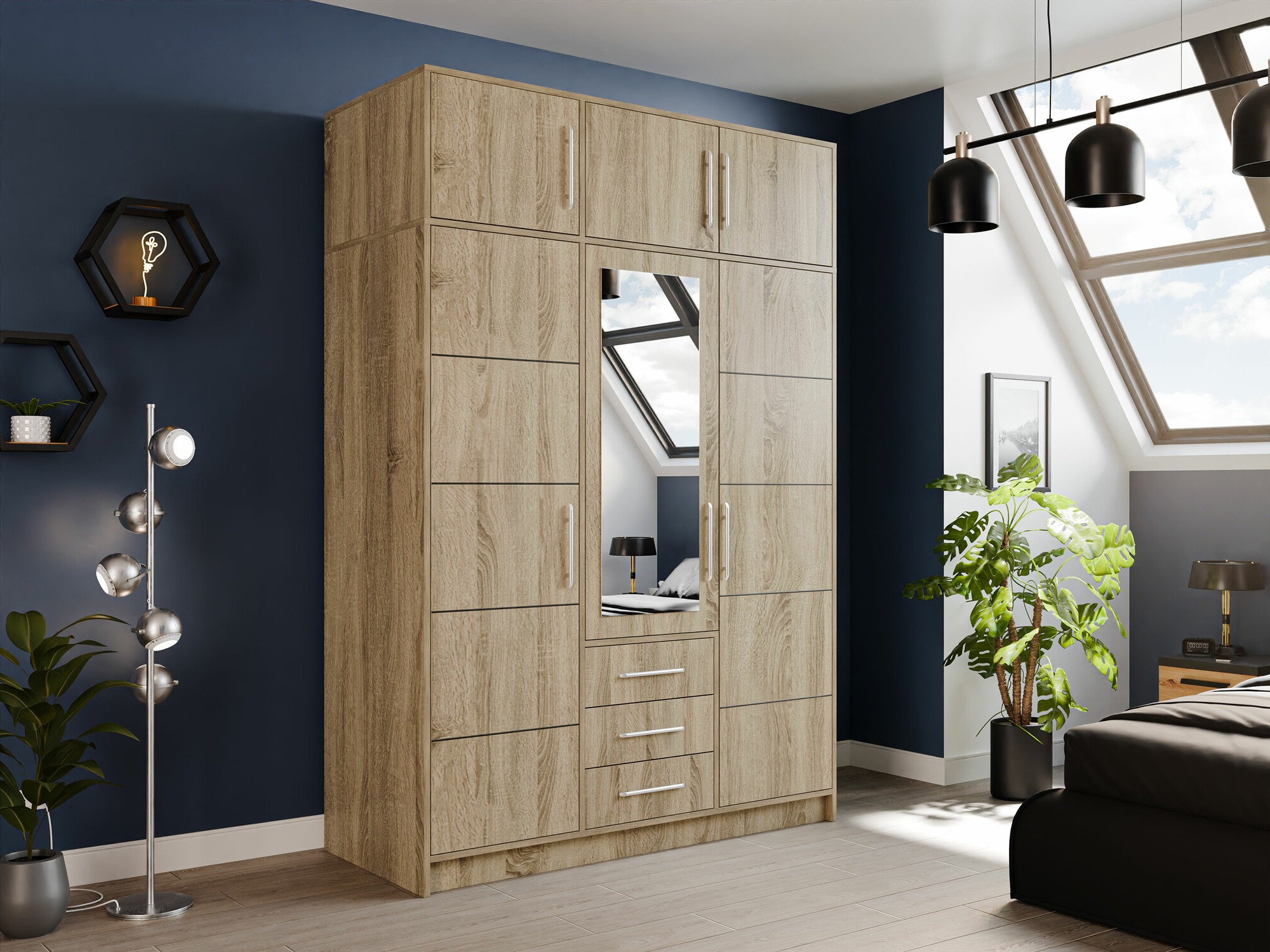 Wardrobe Dortivu 153 (Sonoma oak)