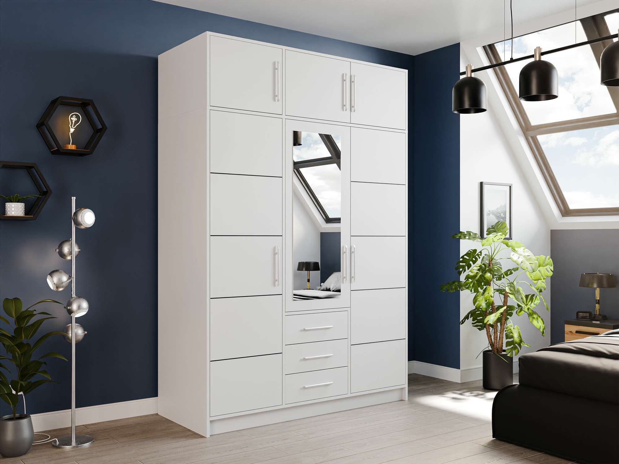 Wardrobe Dortivu 153 (White)