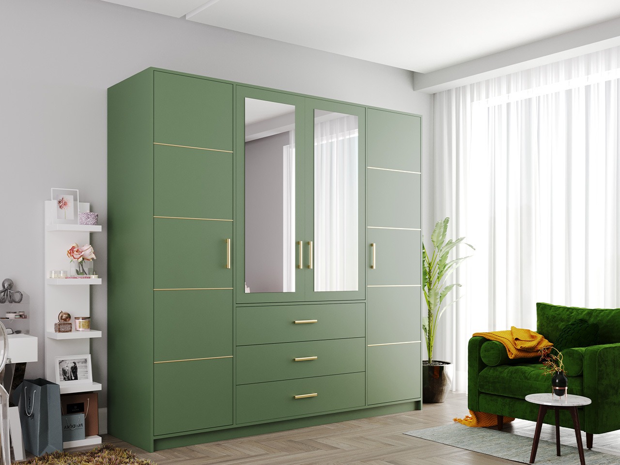 Wardrobe Rosa I (Green)