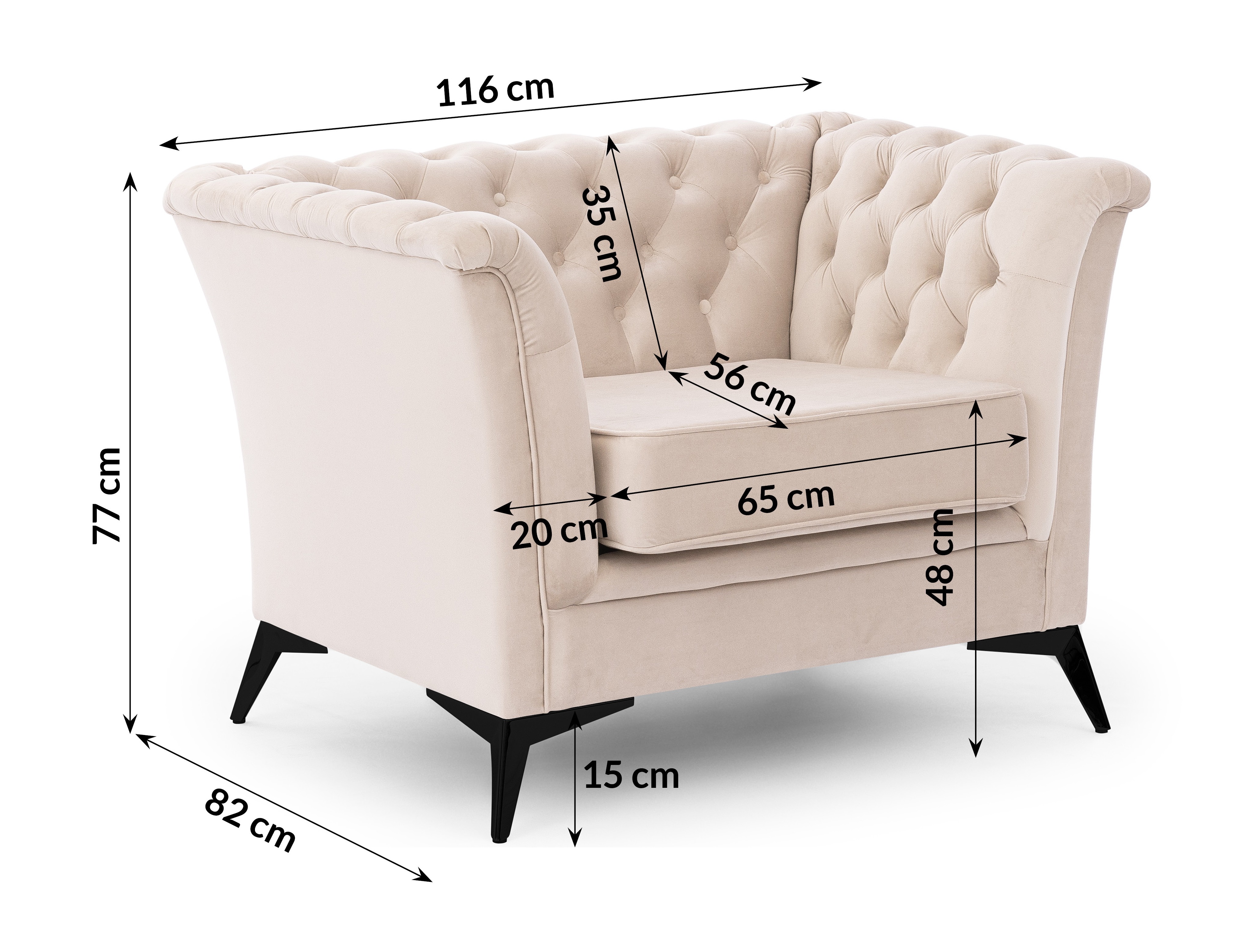 Armchair Rocklin 118 (Riviera 21)
