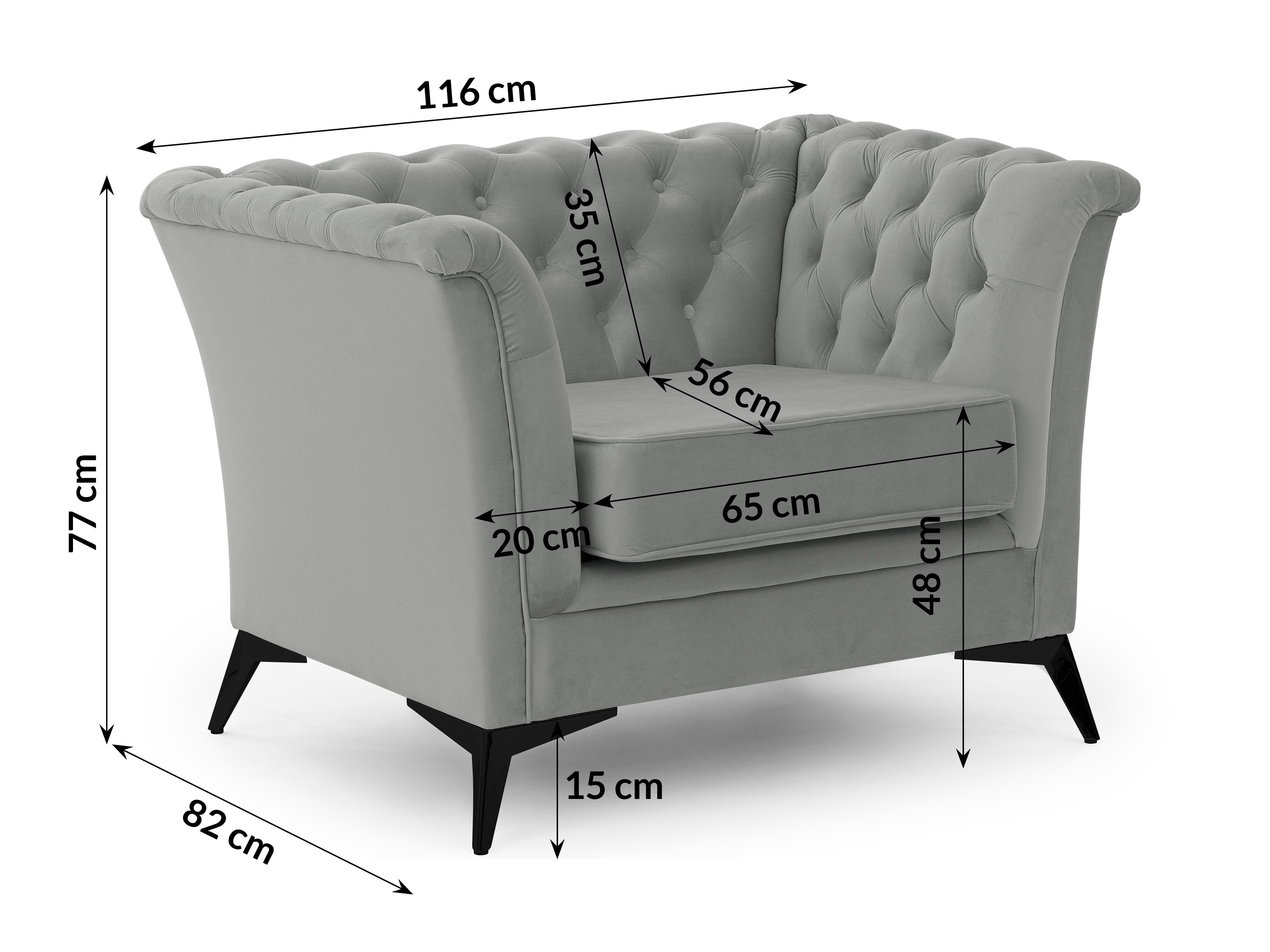 Armchair Rocklin 118 (Riviera 91)