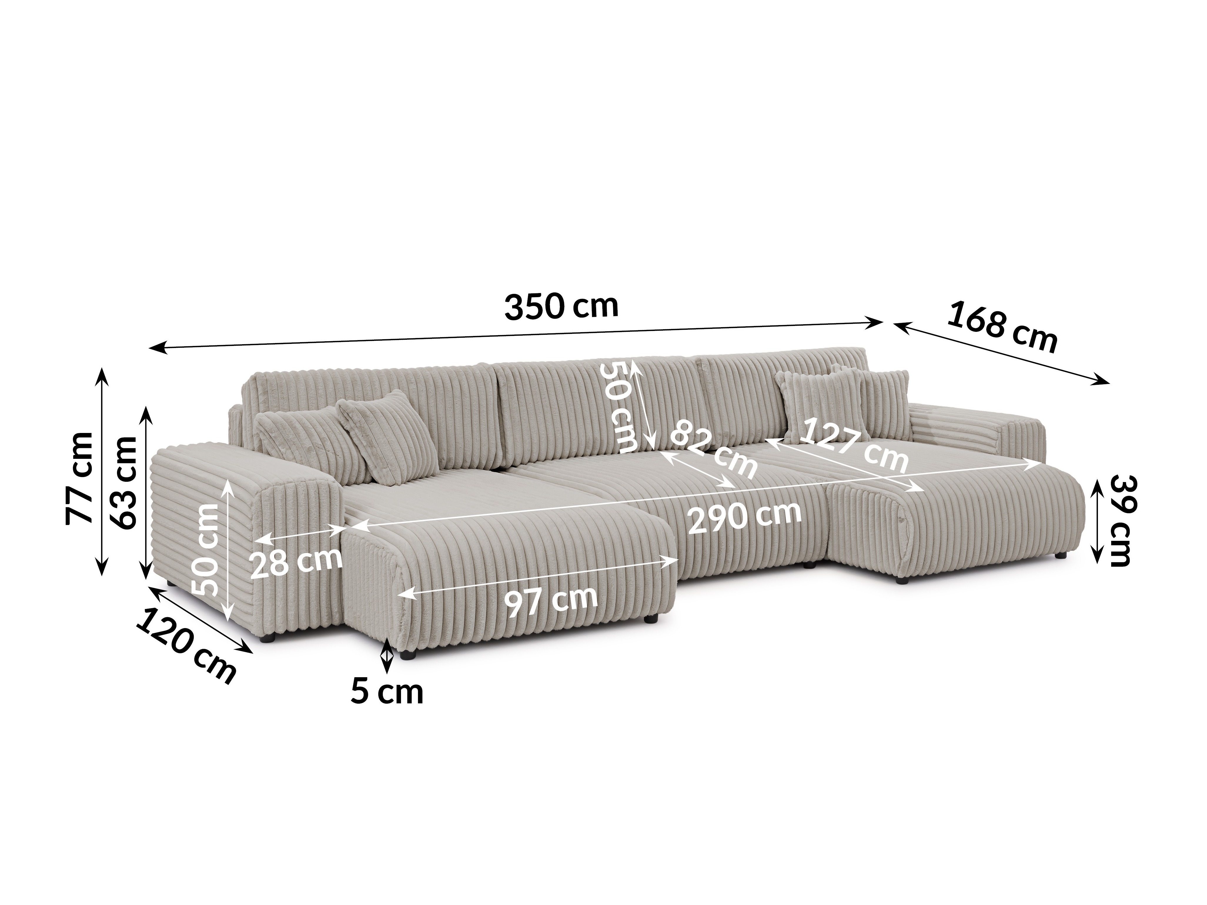 Corner sofa Rocklin 117 (Vito 07)
