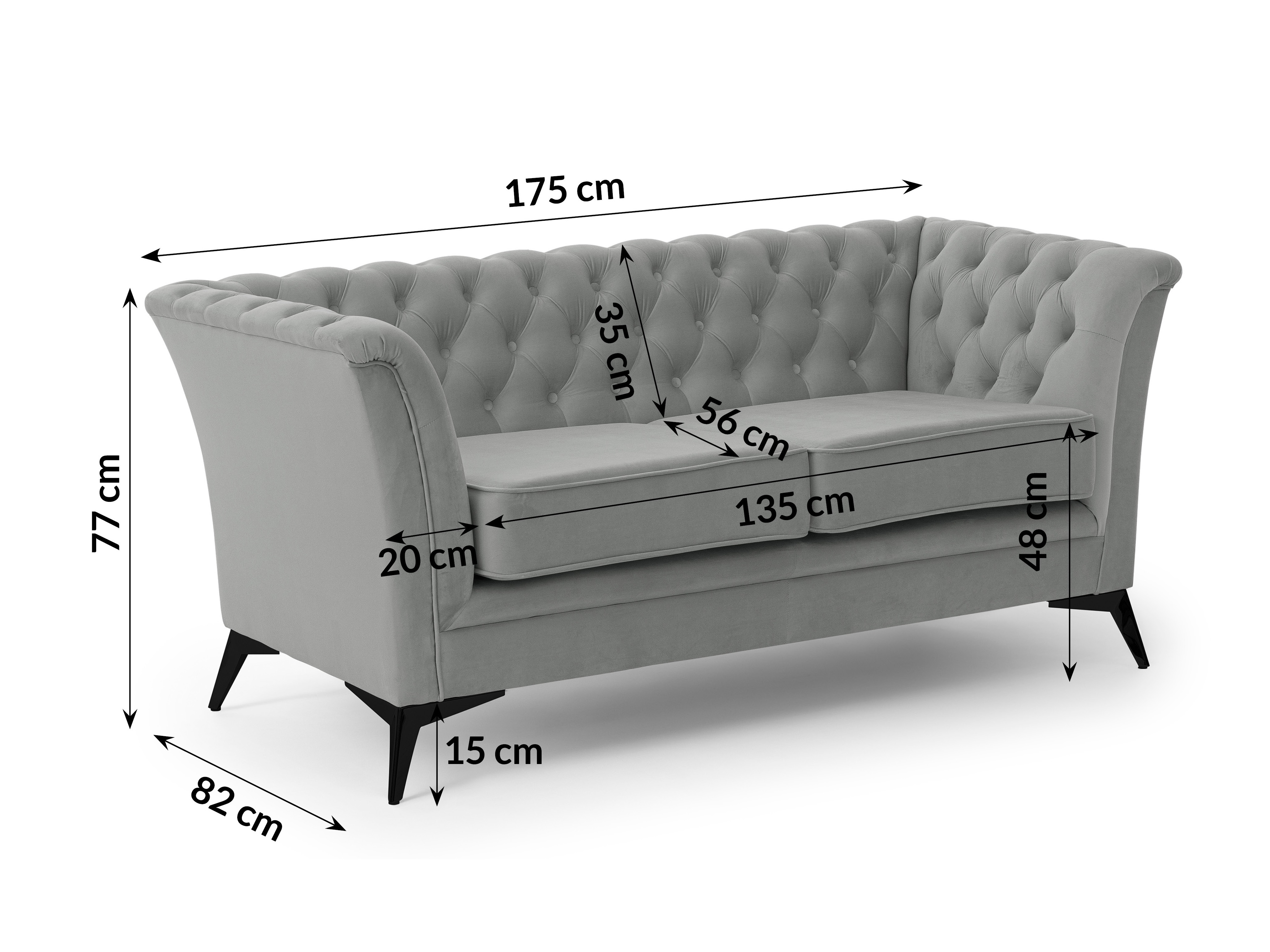 Sofa Rocklin 119 (Riviera 91)