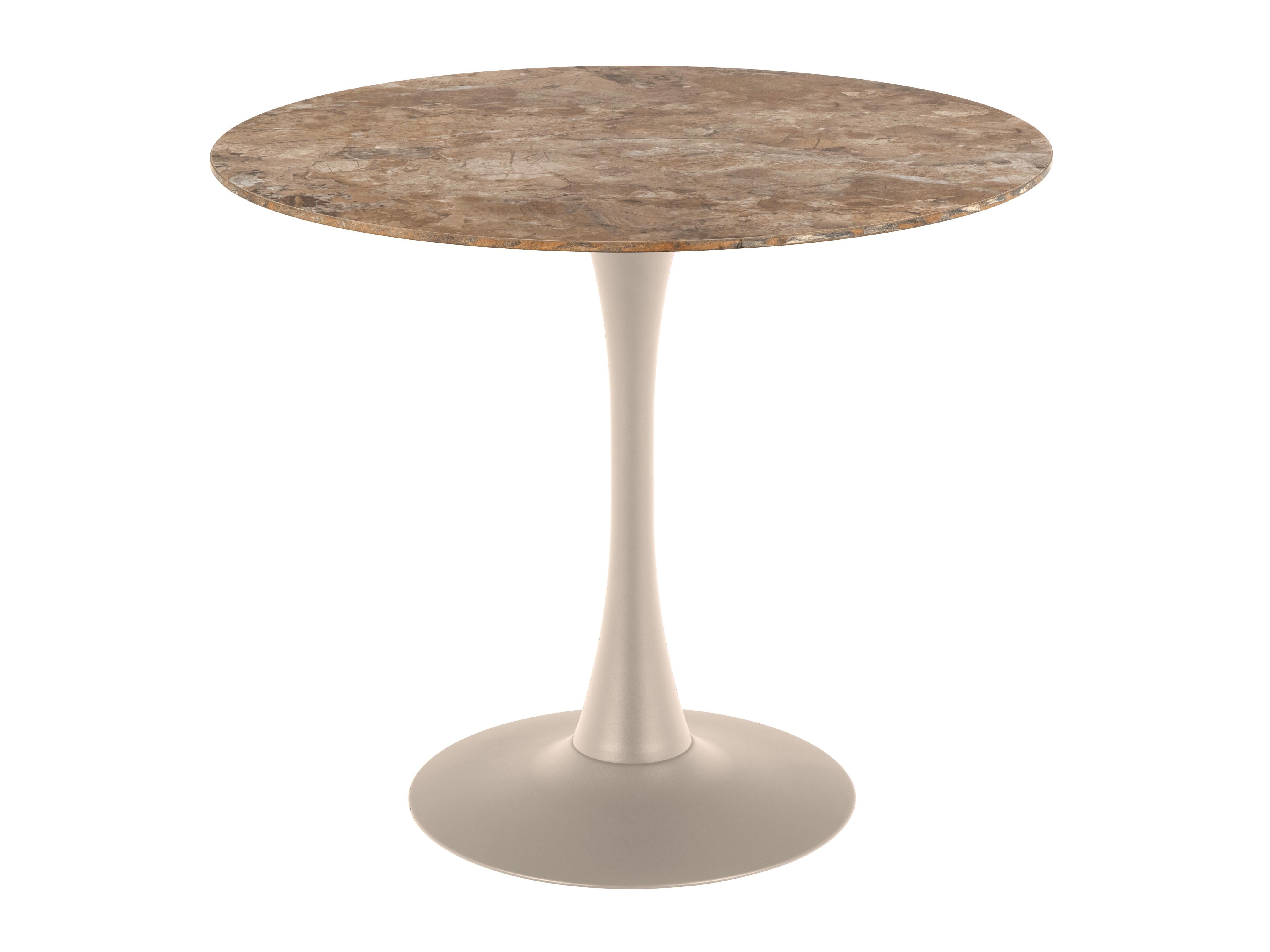 Table Norsica 616 (Brown marble + Grey)