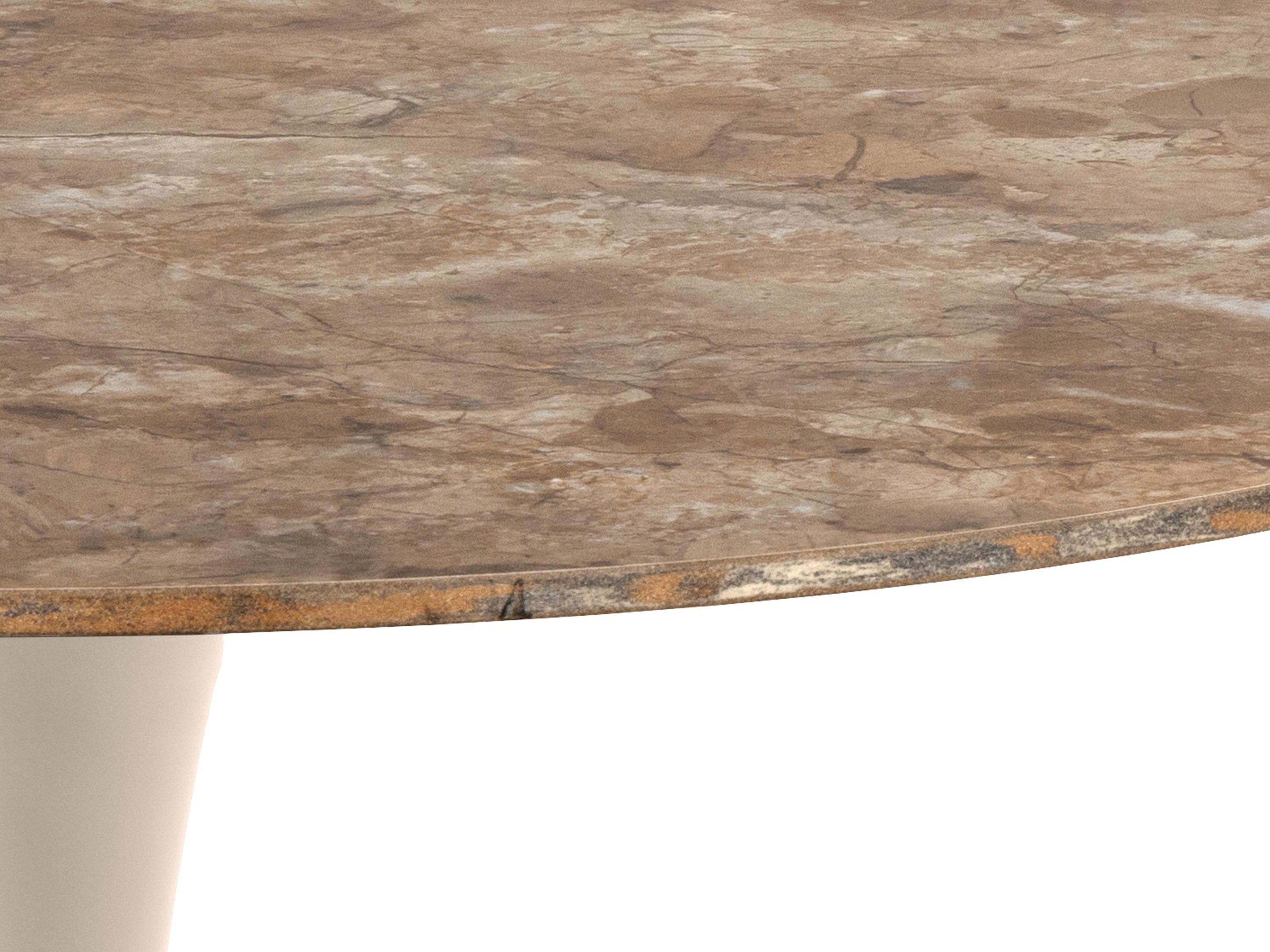 Table Norsica 616 (Brown marble + Grey)