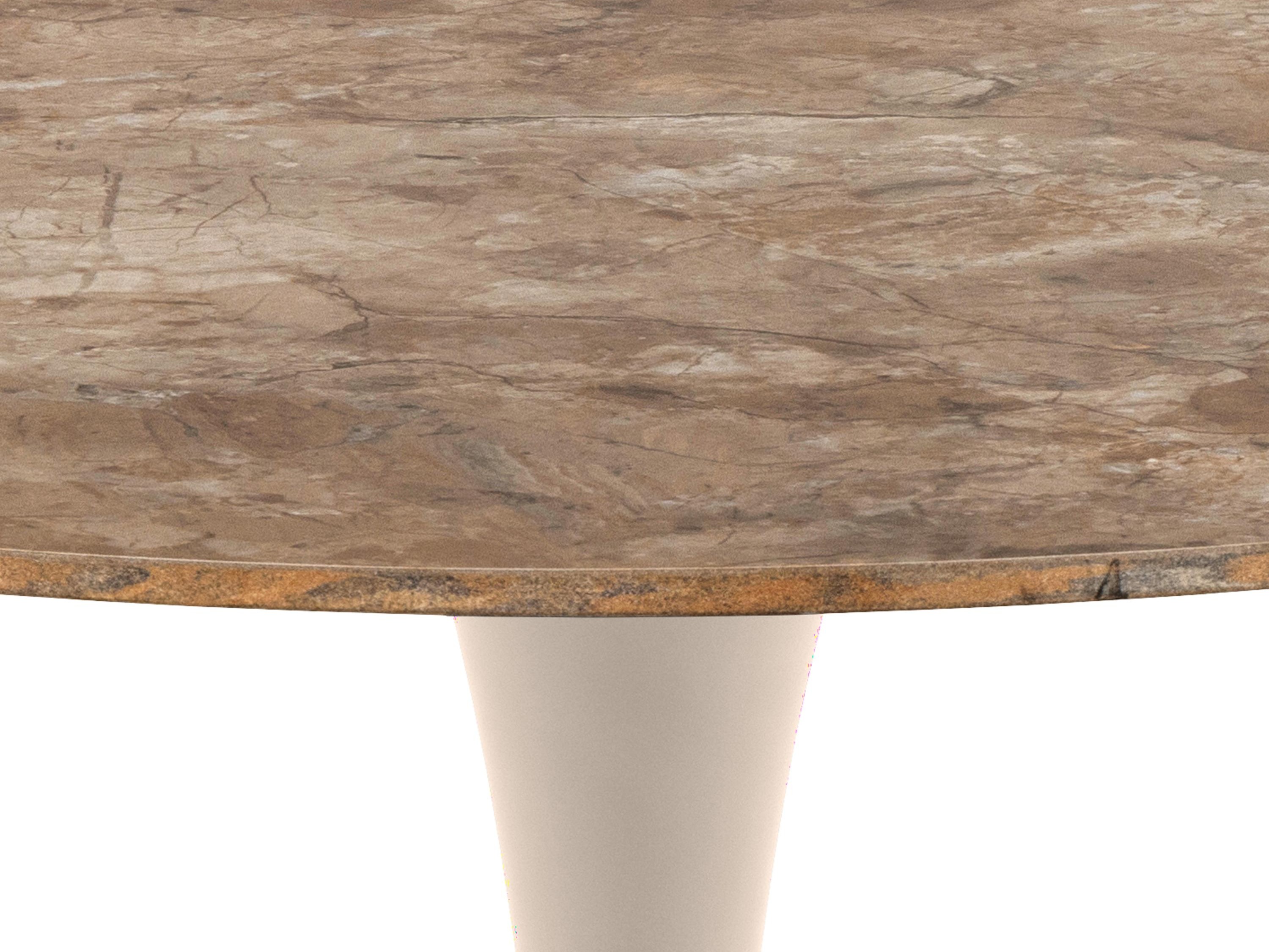 Table Norsica 616 (Brown marble + Grey)