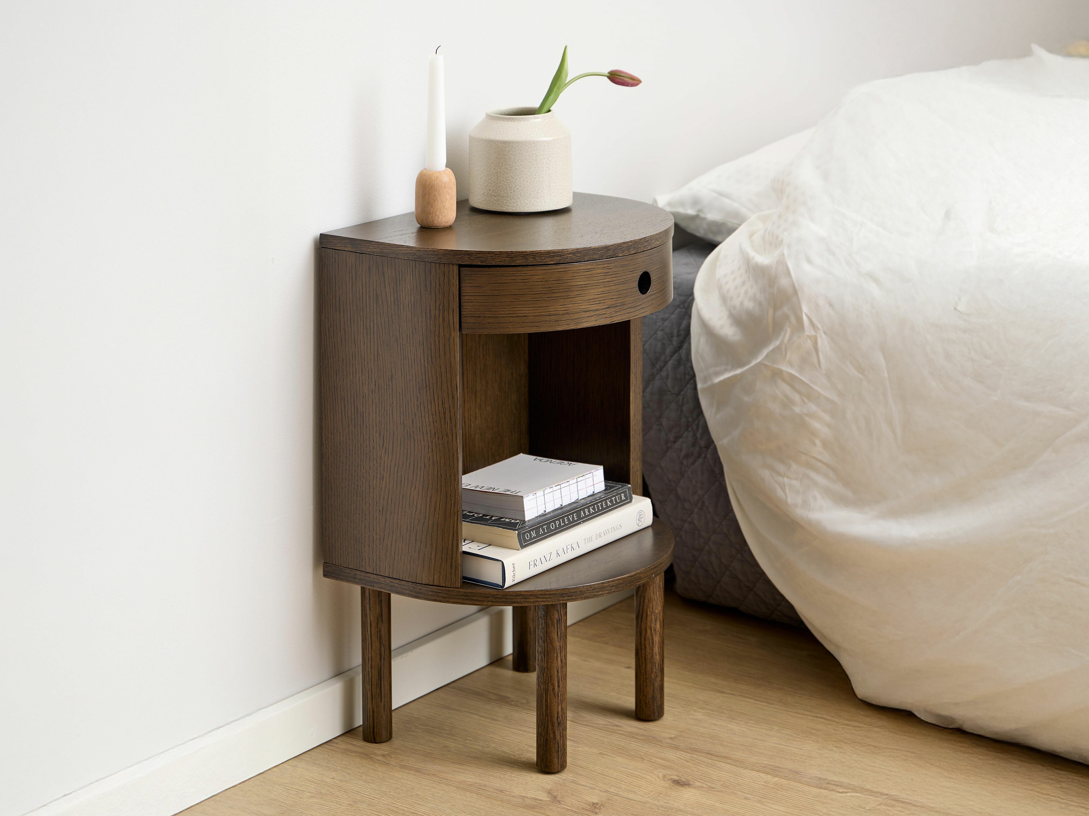 Bedside table Norsica 987 (Dark oak)