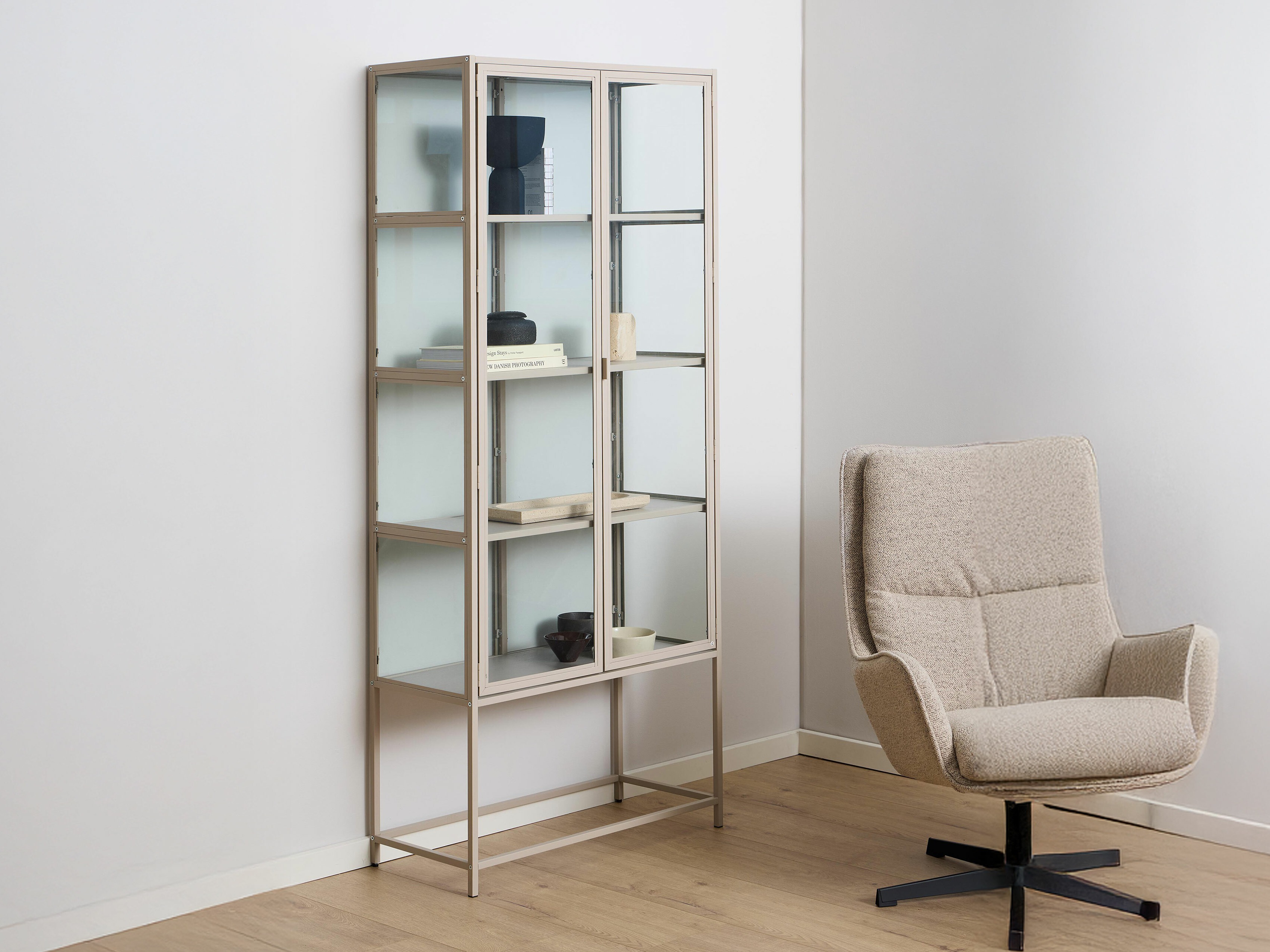 Bookcase Norsica Sevferi 142 (Grey)