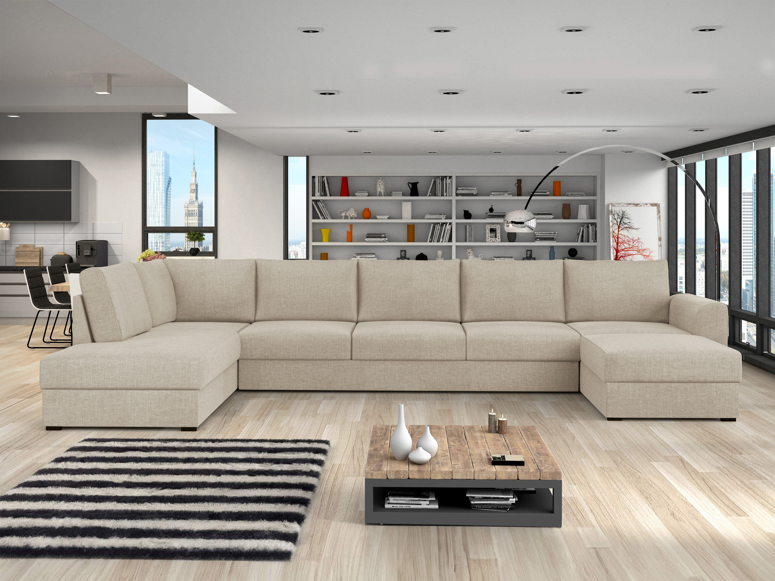 Corner sofa Comfivo Flumen III (Maya 03)