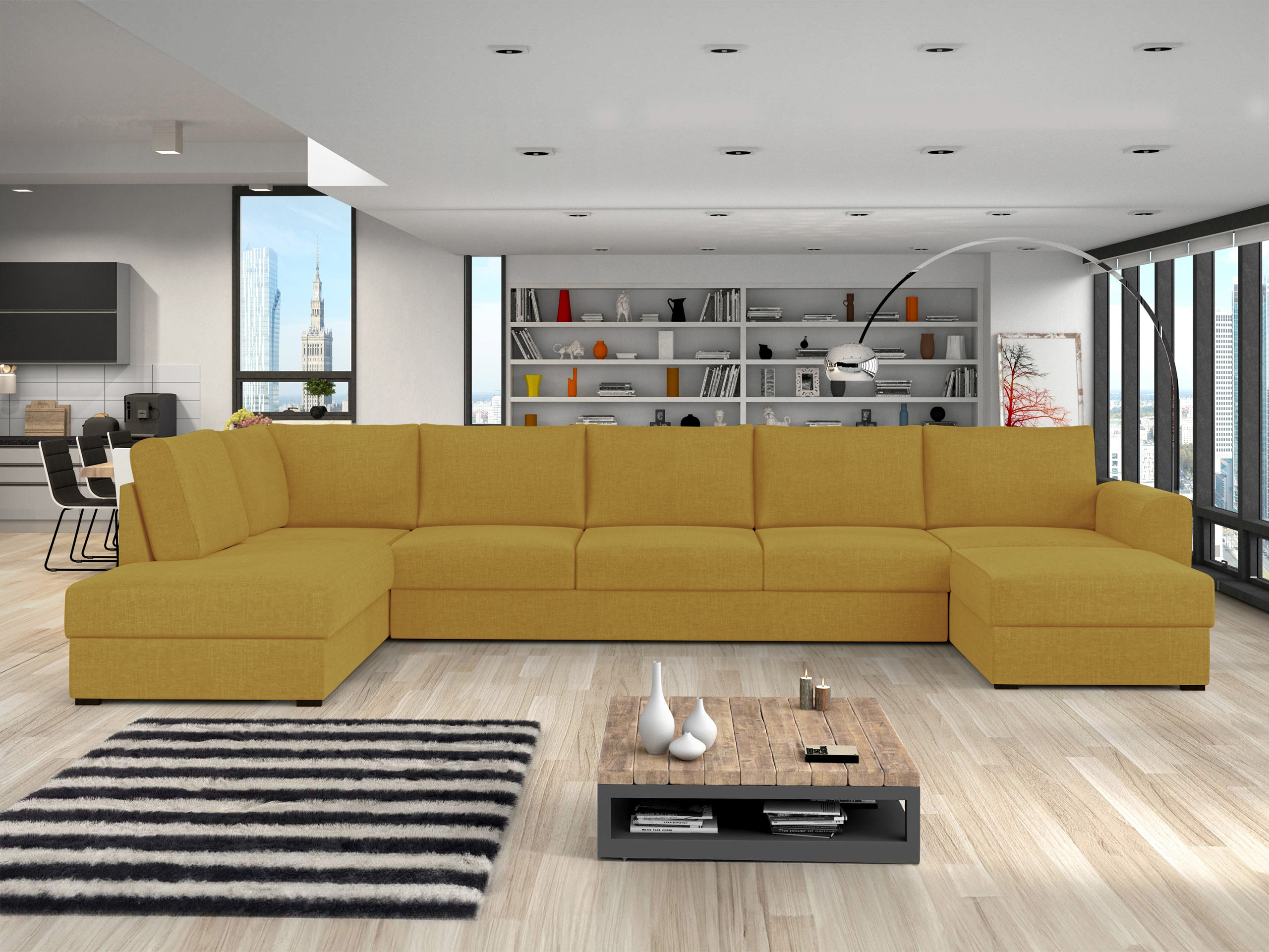 Corner sofa Comfivo Flumen III (Maya 05)