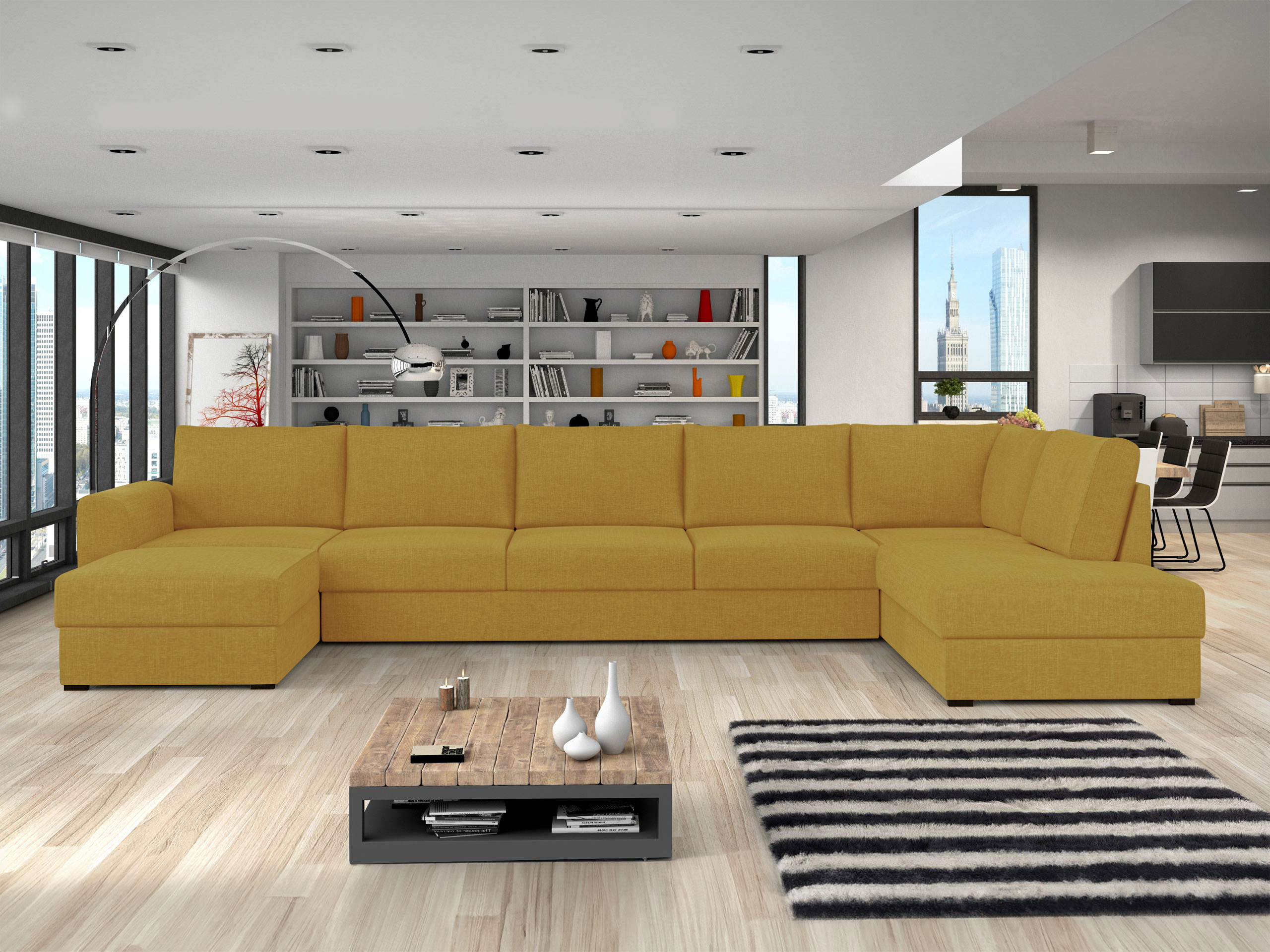 Corner sofa Comfivo Flumen III (Maya 05)
