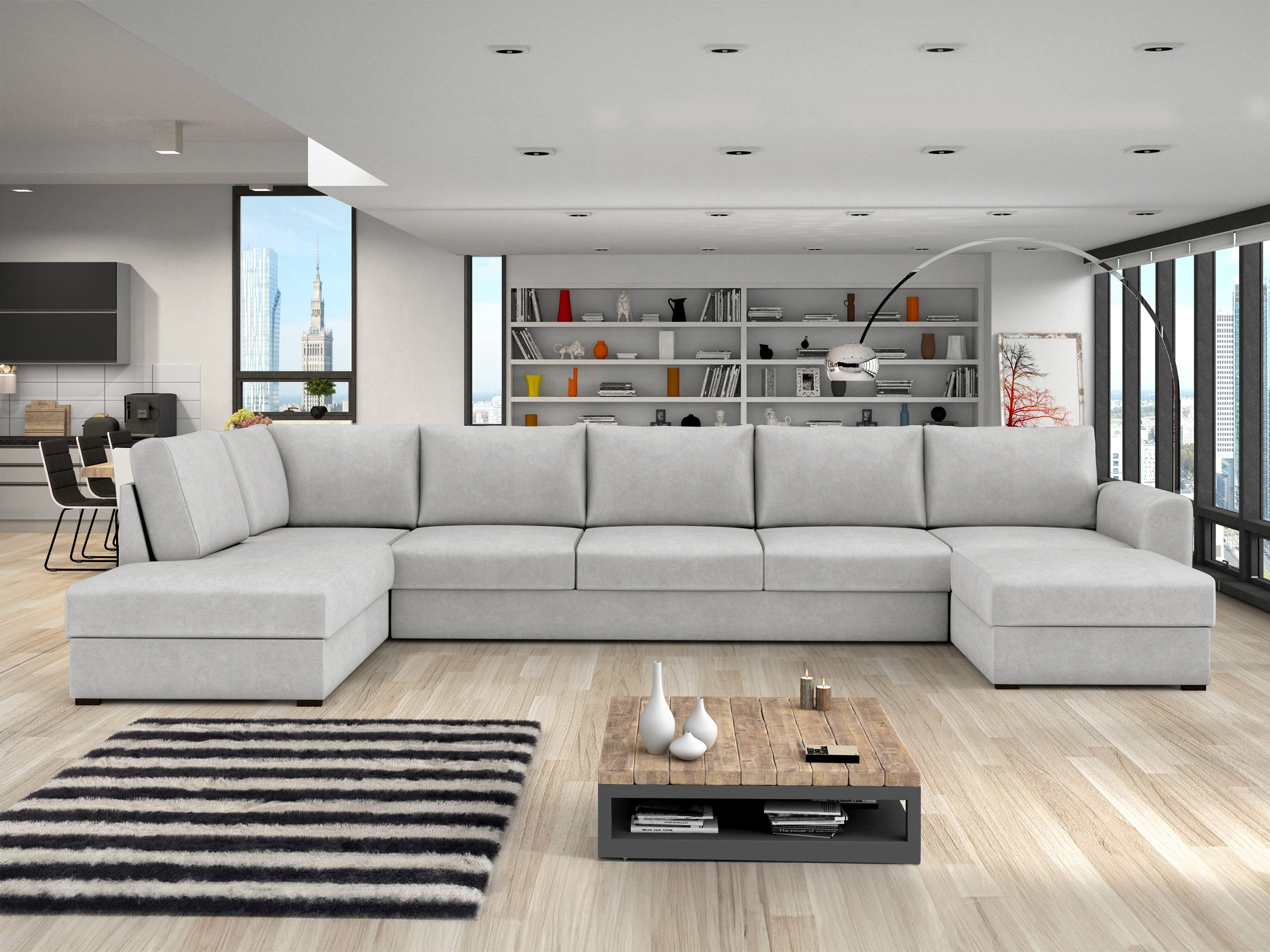Corner sofa Comfivo Flumen III (Zoya 01)