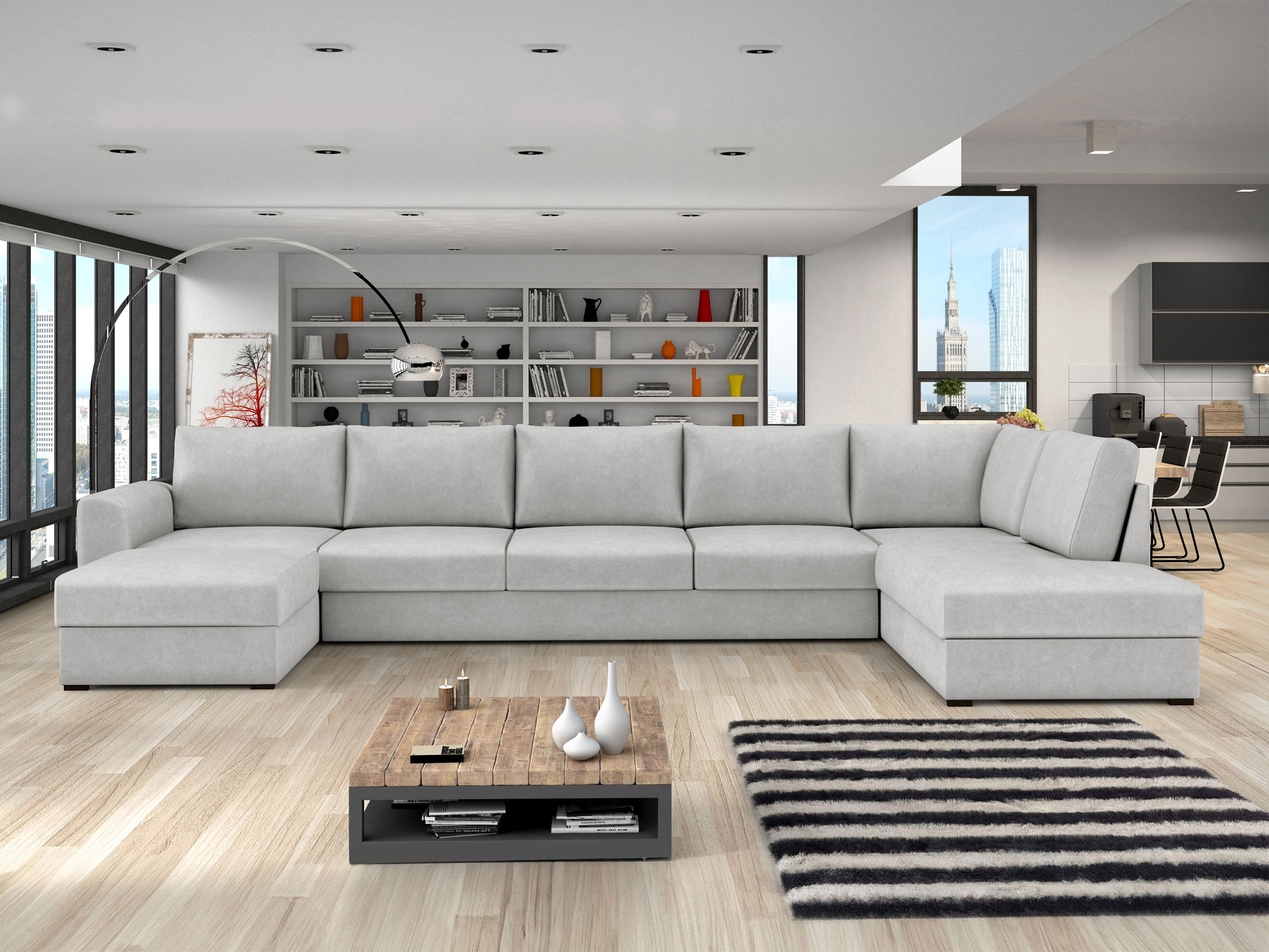 Corner sofa Comfivo Flumen III (Zoya 01)