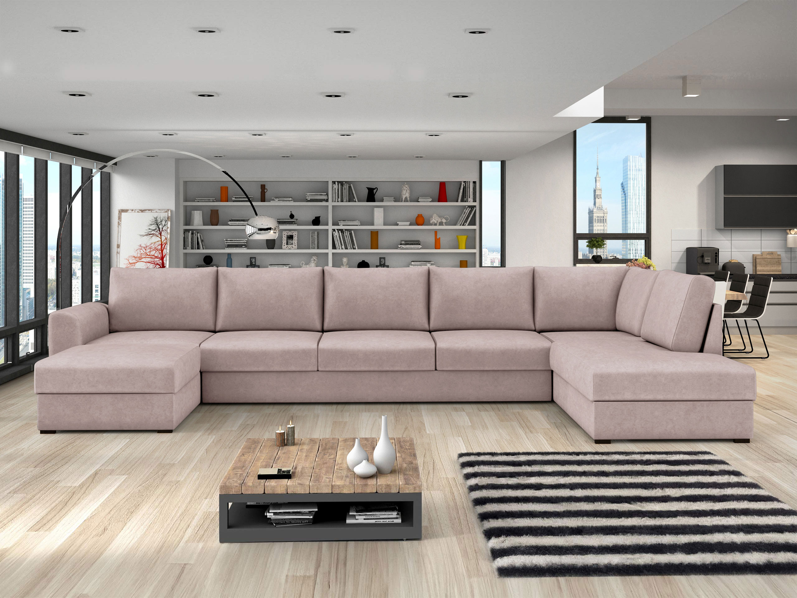 Corner sofa Comfivo Flumen III (Zoya 03)