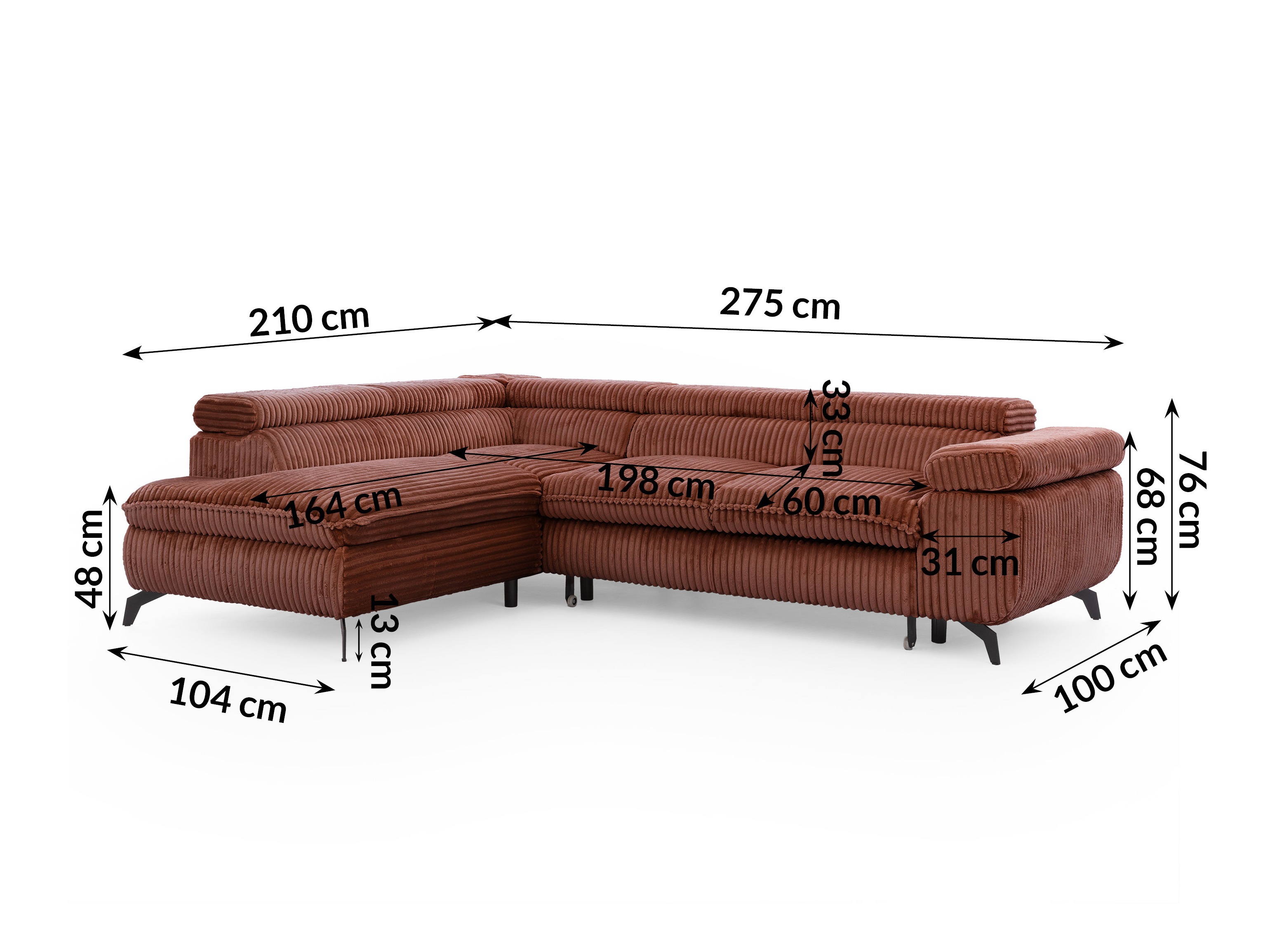 Corner sofa Rocklin 122 (Tilia 52)