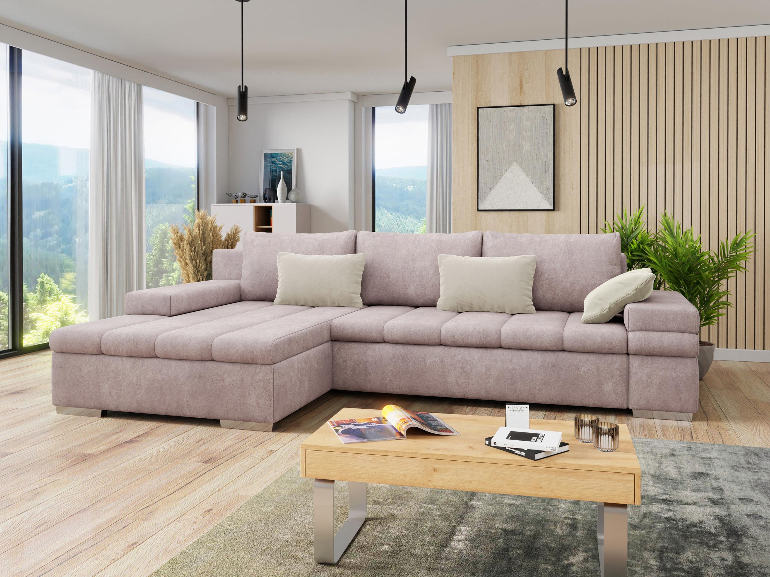 Corner sofa Comfivo 169 (Zoya 03 + Piano 02)