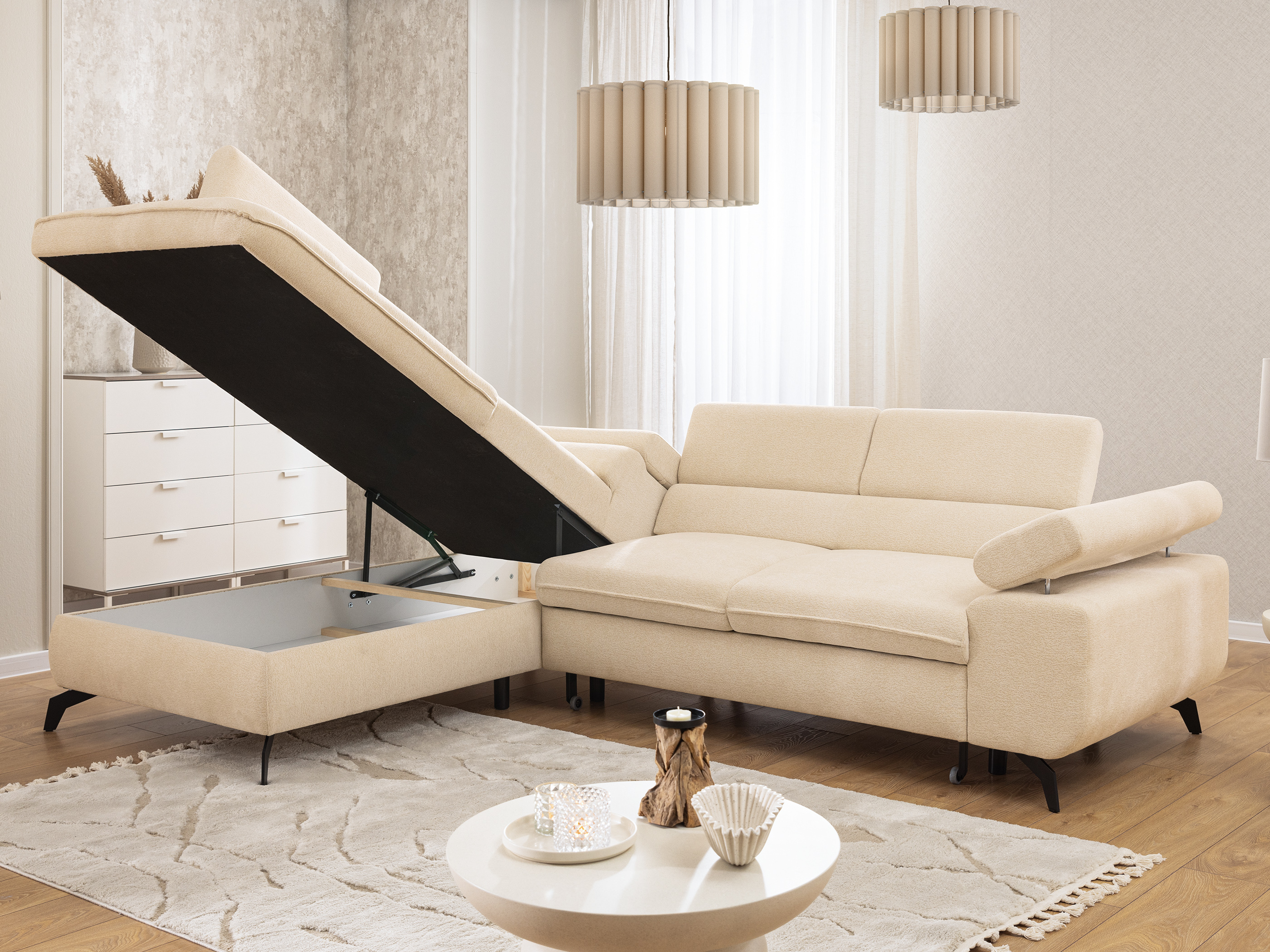 Corner sofa Rocklin 122 (Misterio 04)
