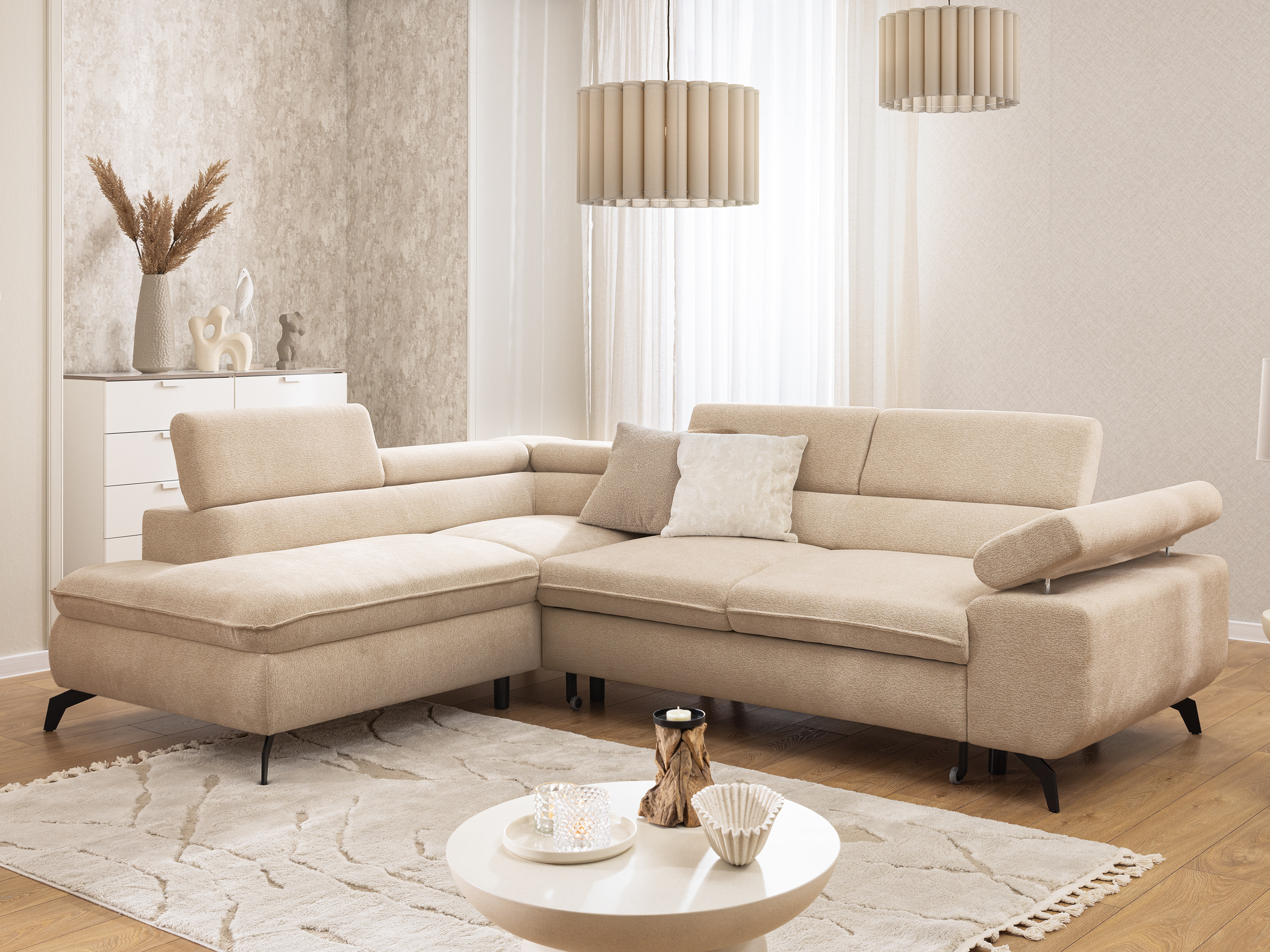 Corner sofa Rocklin 122 (Misterio 07)