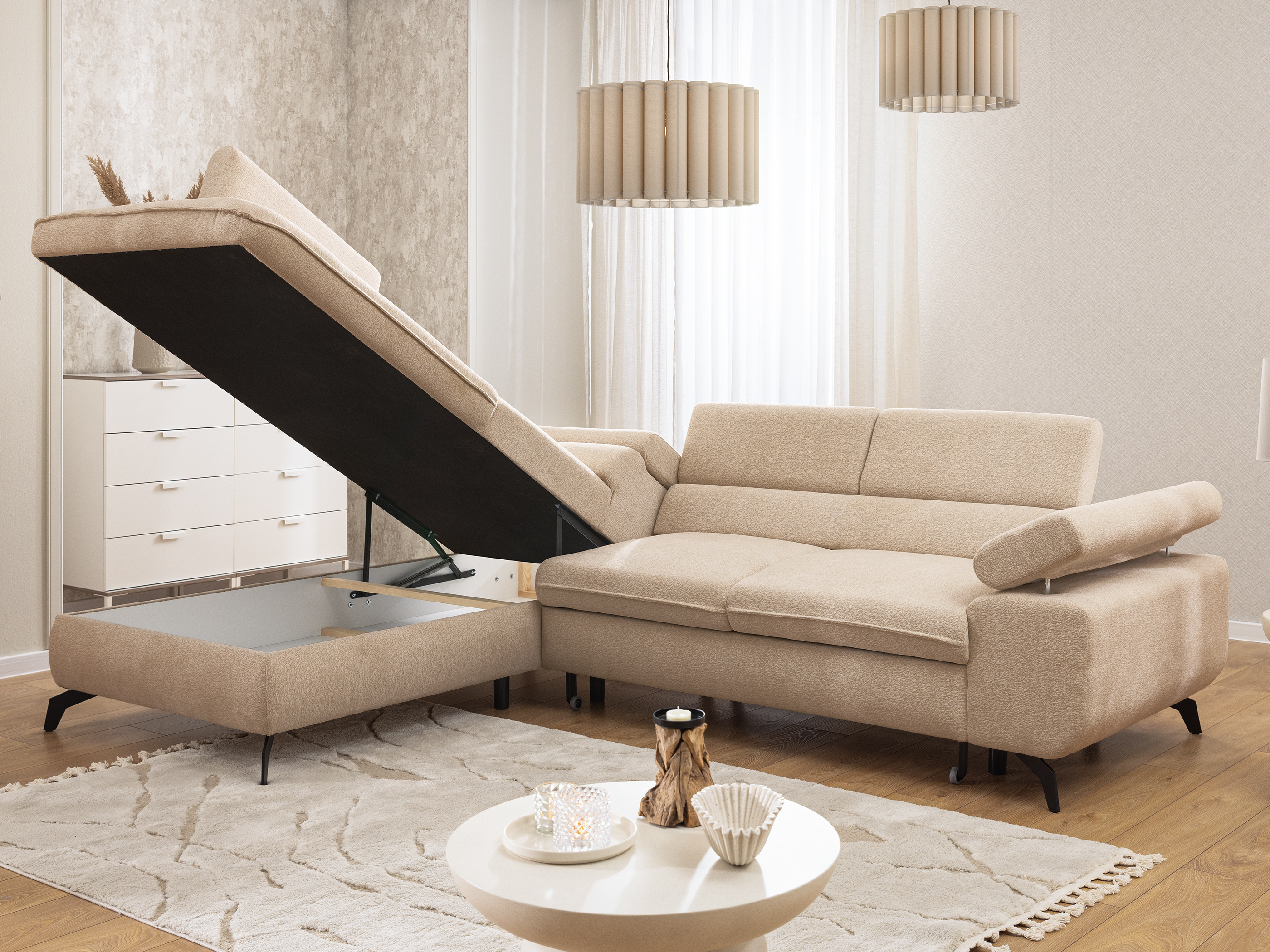 Corner sofa Rocklin 122 (Misterio 07)