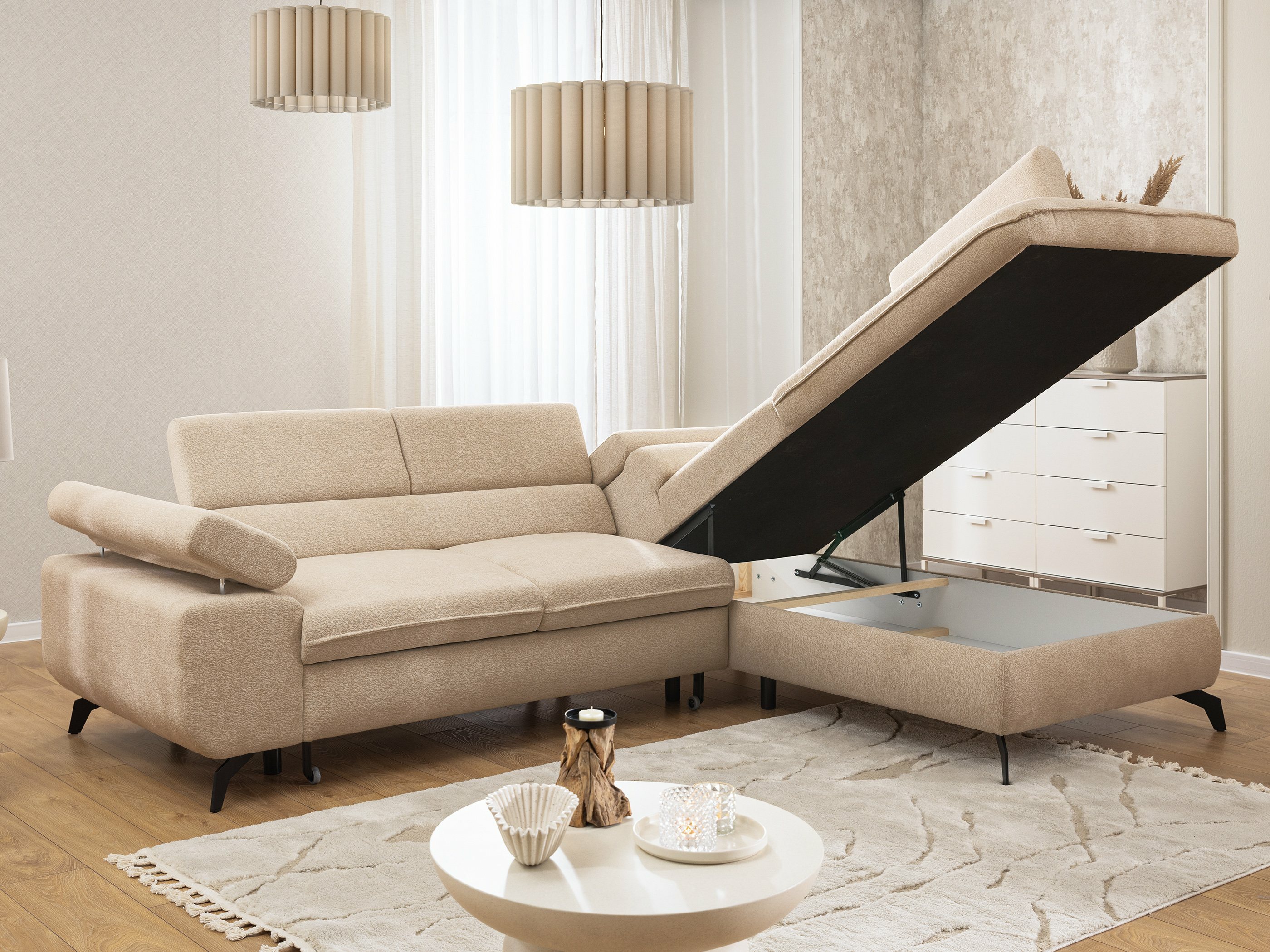 Corner sofa Rocklin 122 (Misterio 07)