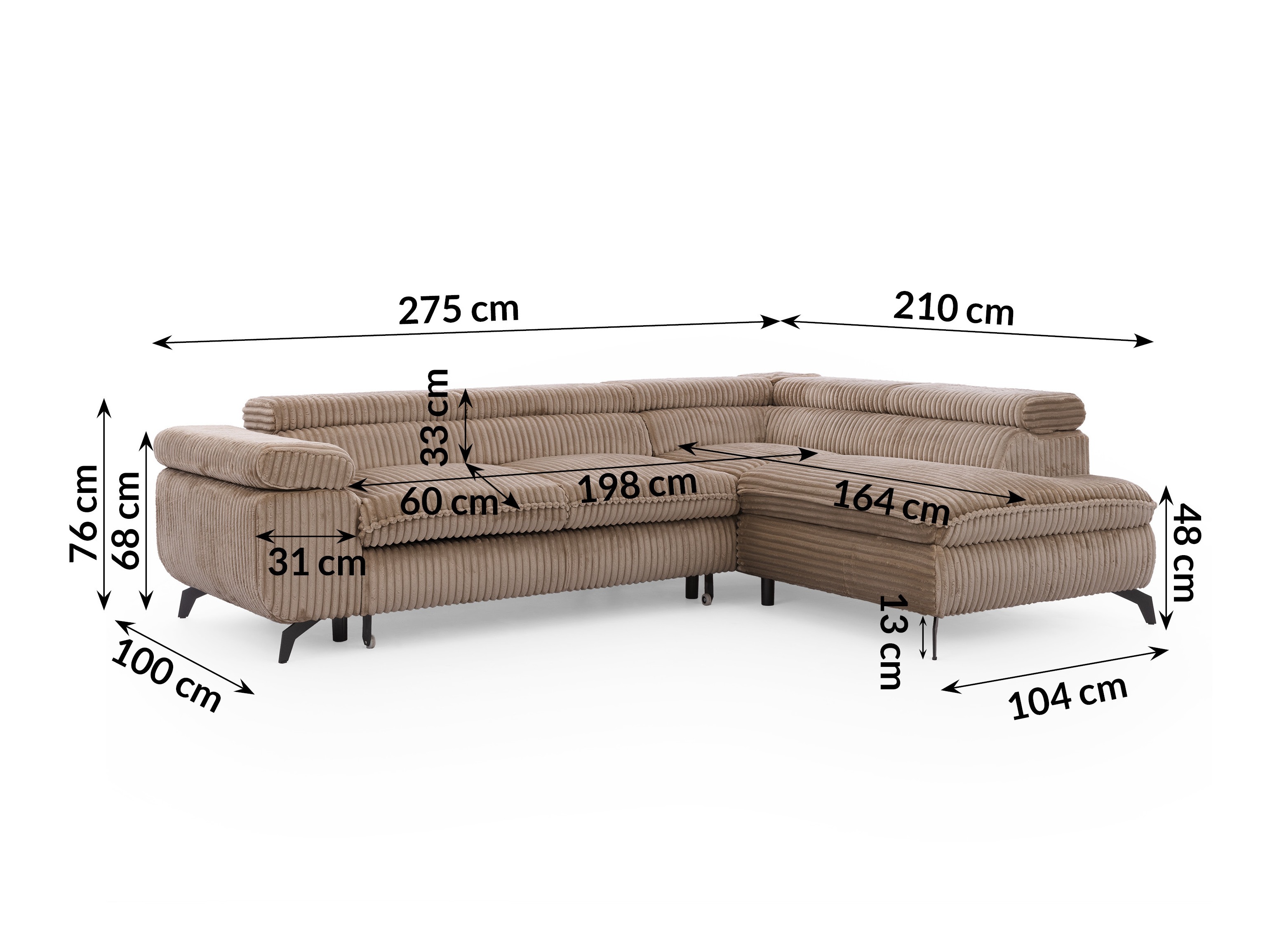 Corner sofa Rocklin 122 (Tilia 17)