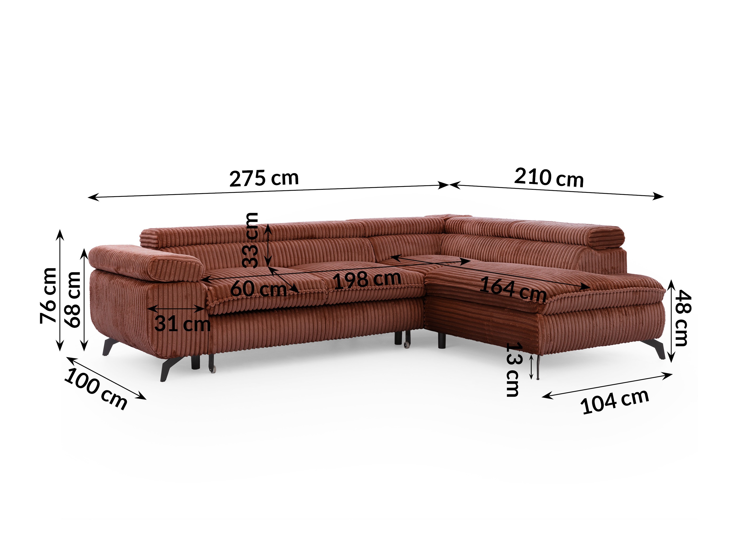 Corner sofa Rocklin 122 (Tilia 52)