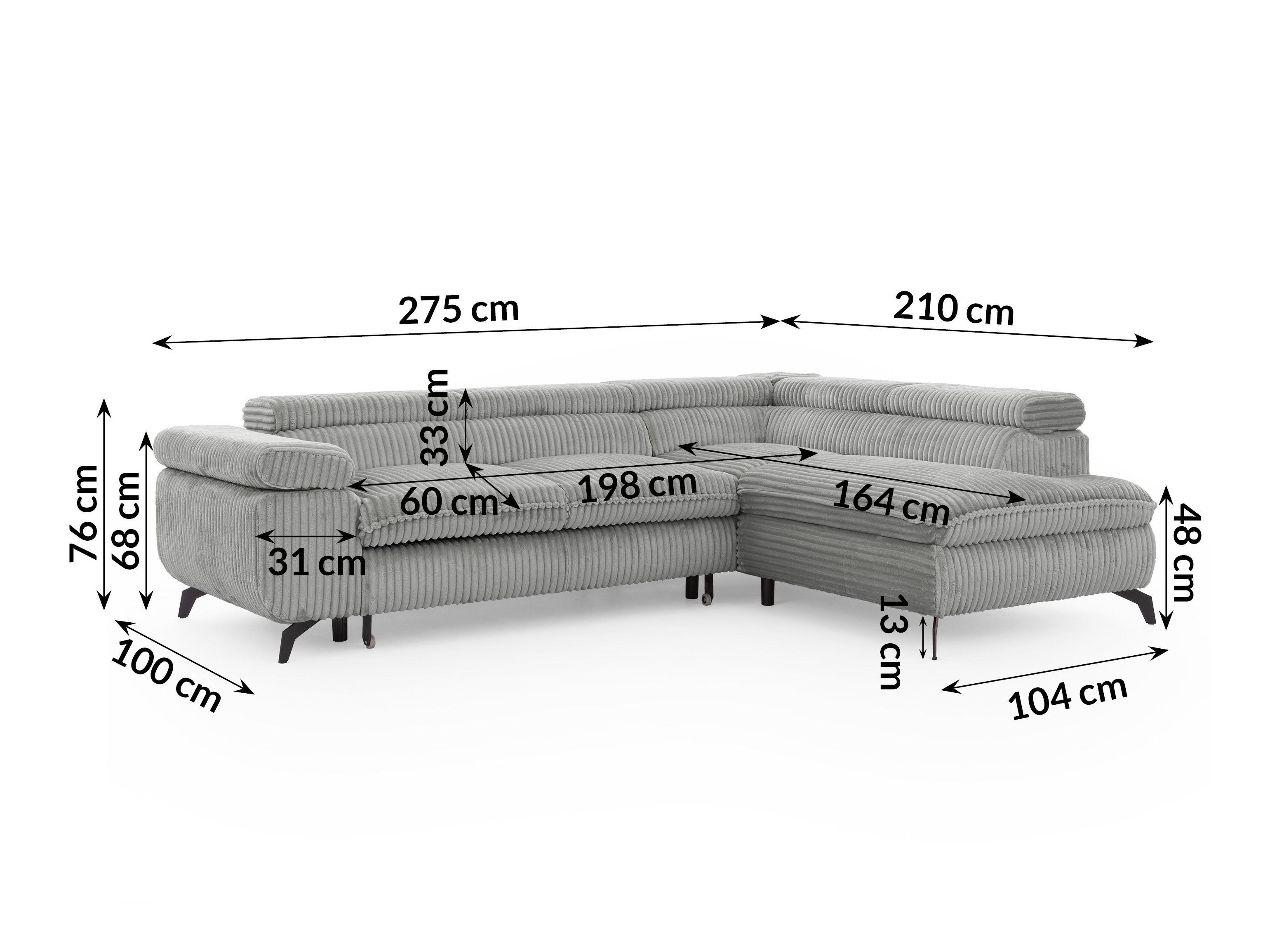 Corner sofa Rocklin 122 (Tilia 86)