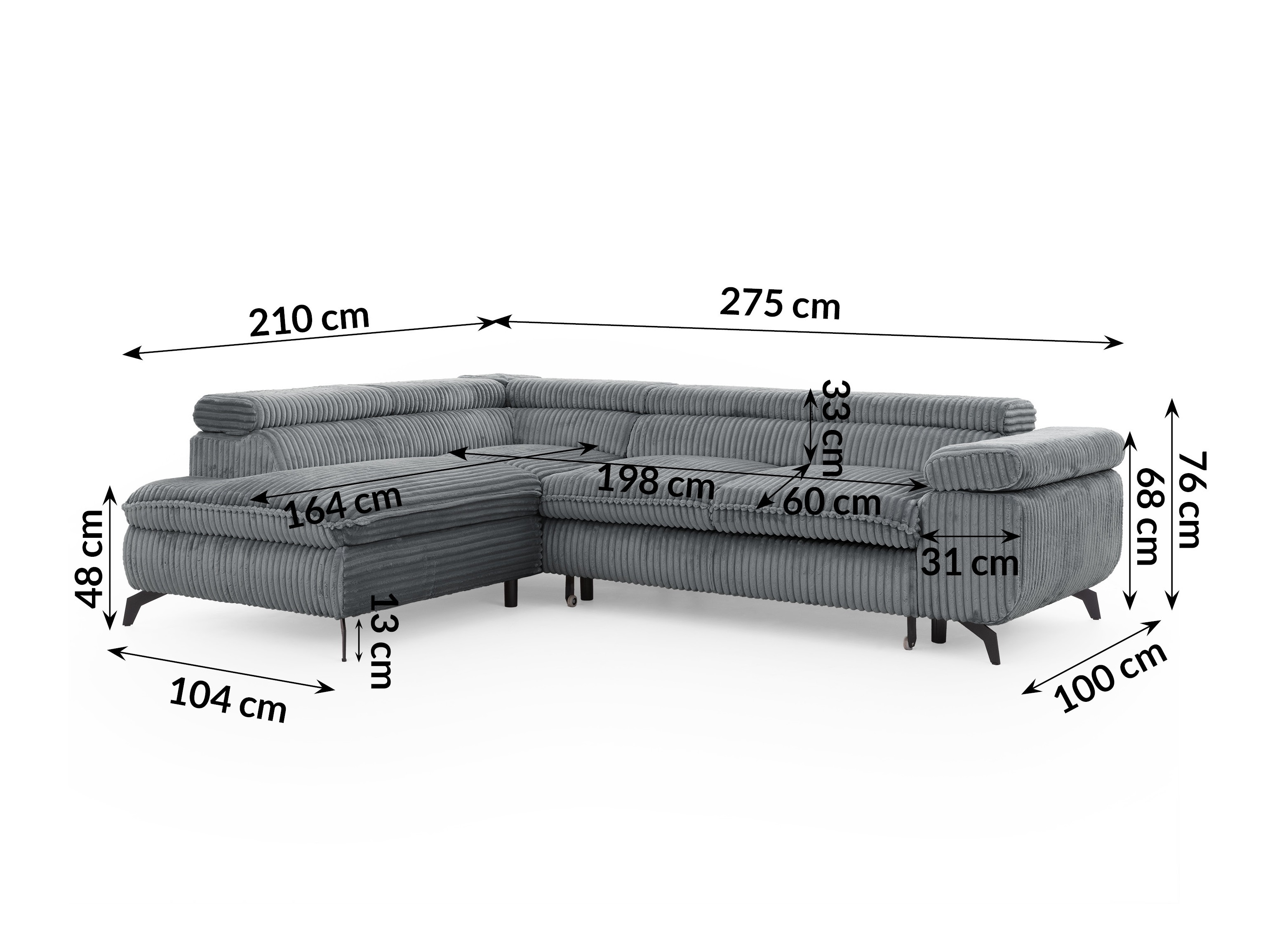Corner sofa Rocklin 122 (Tilia 90)