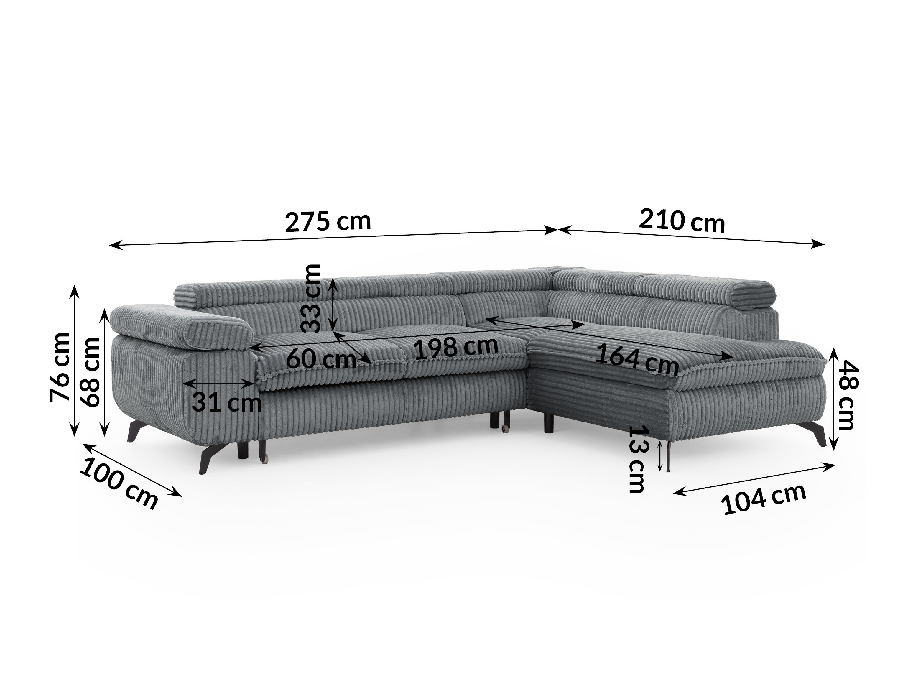 Corner sofa Rocklin 122 (Tilia 90)
