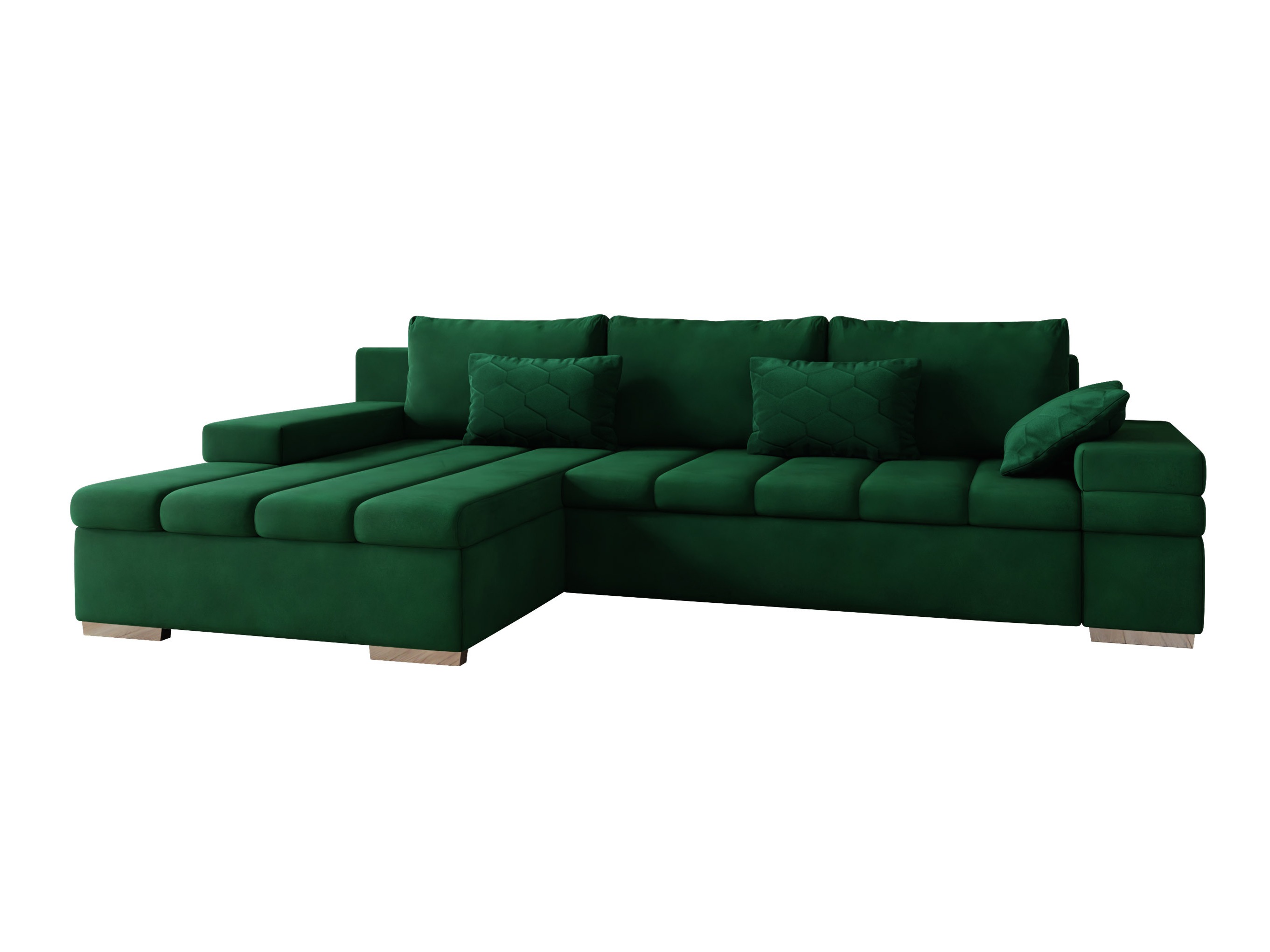 Corner sofa Comfivo Olivetum II (Uttario Velvet 2951 + Magic Velvet Pik 2225)