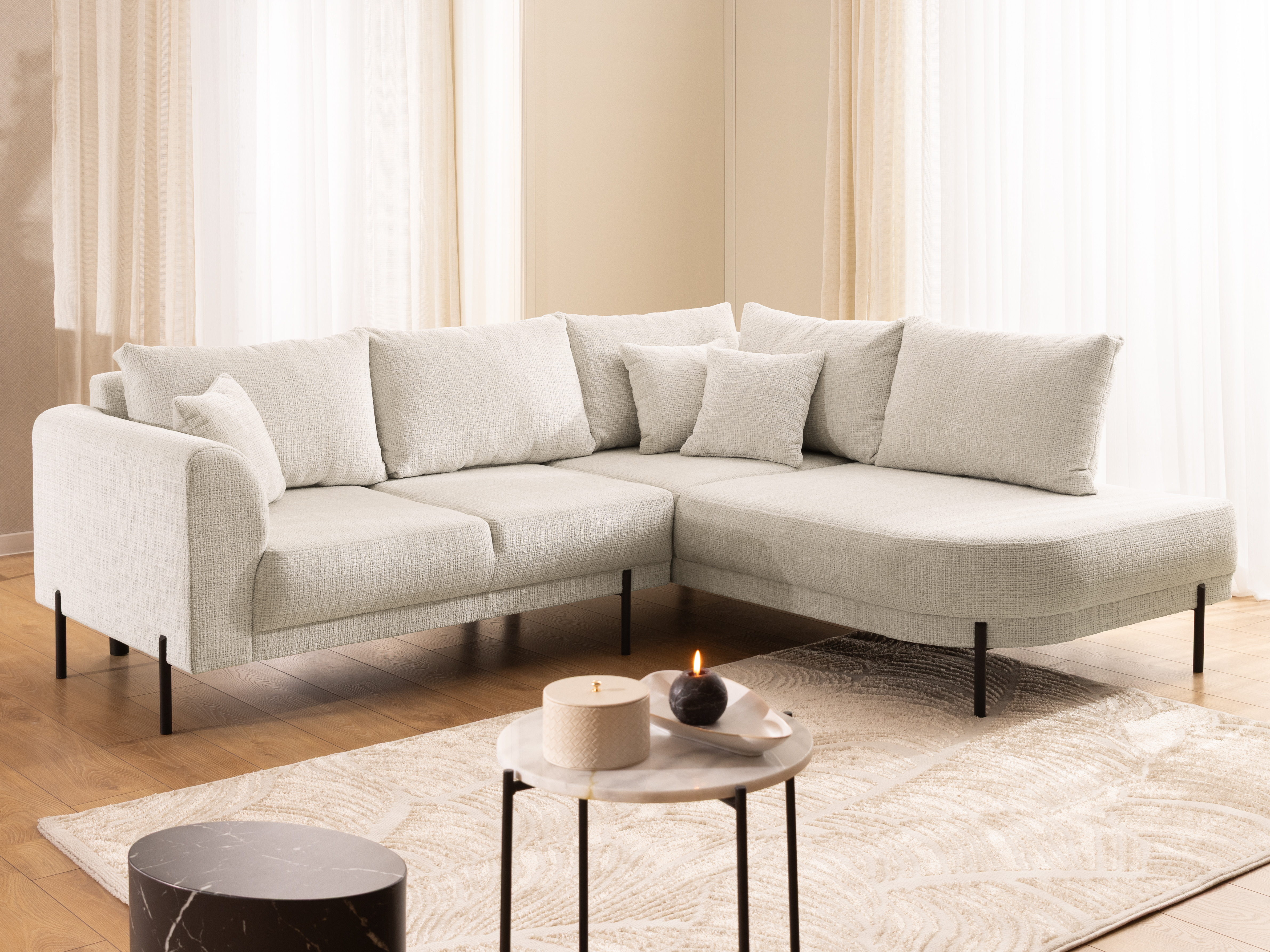 Corner sofa Rocklin 123 (Cremona 02)