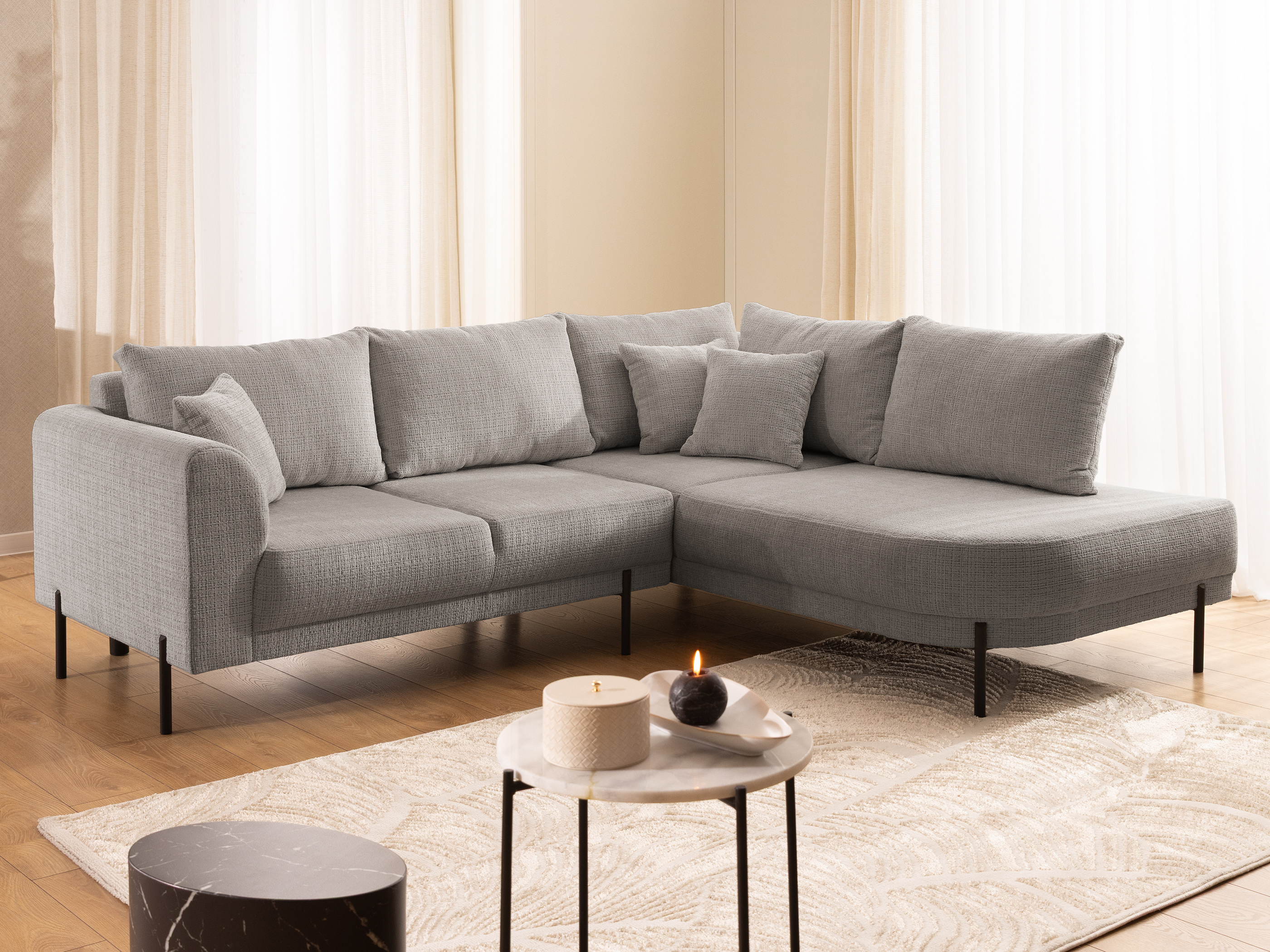 Corner sofa Rocklin 123 (Cremona 24)