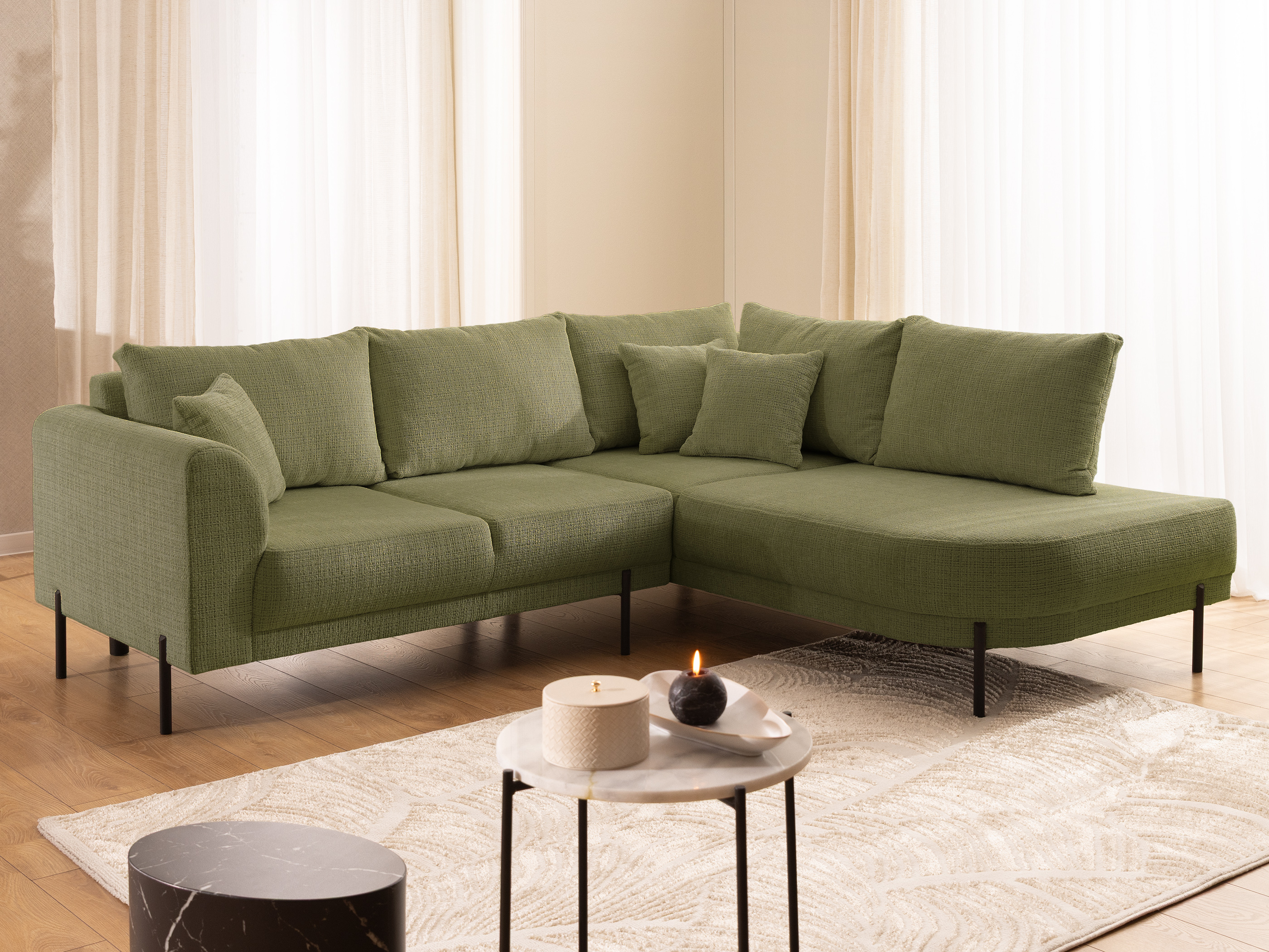 Corner sofa Rocklin 123 (Cremona 38)