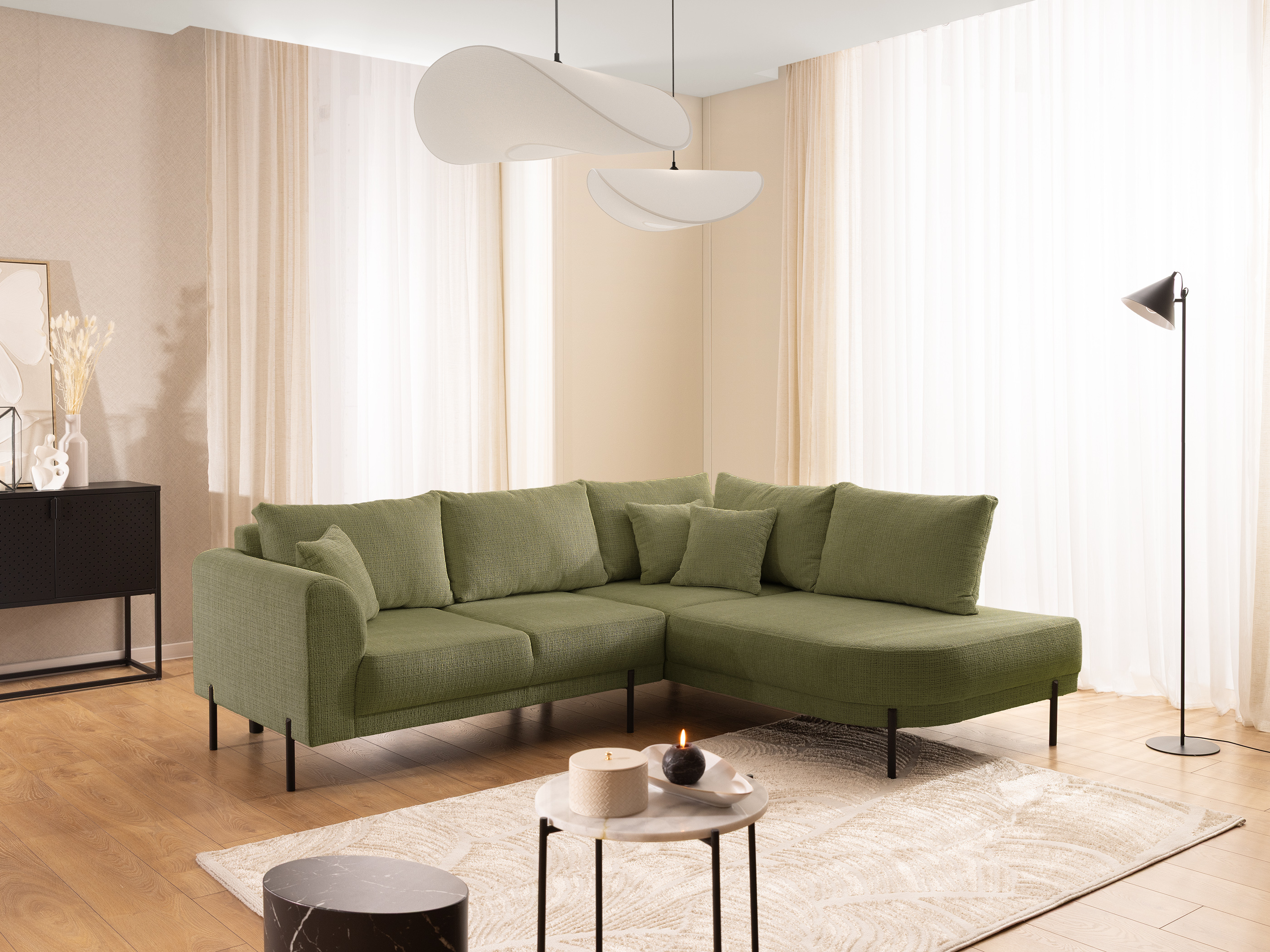 Corner sofa Rocklin 123 (Cremona 38)