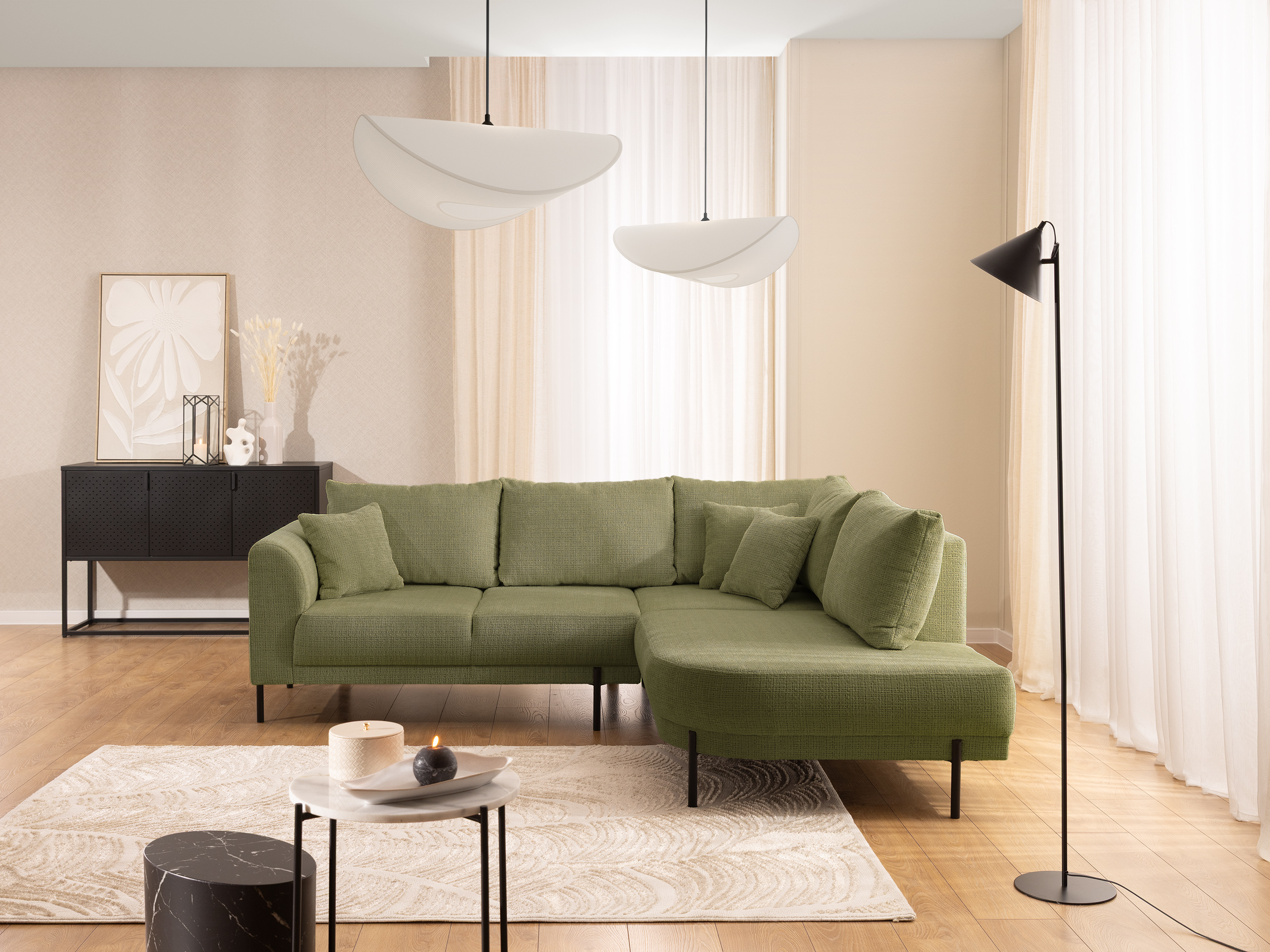 Corner sofa Rocklin 123 (Cremona 38)
