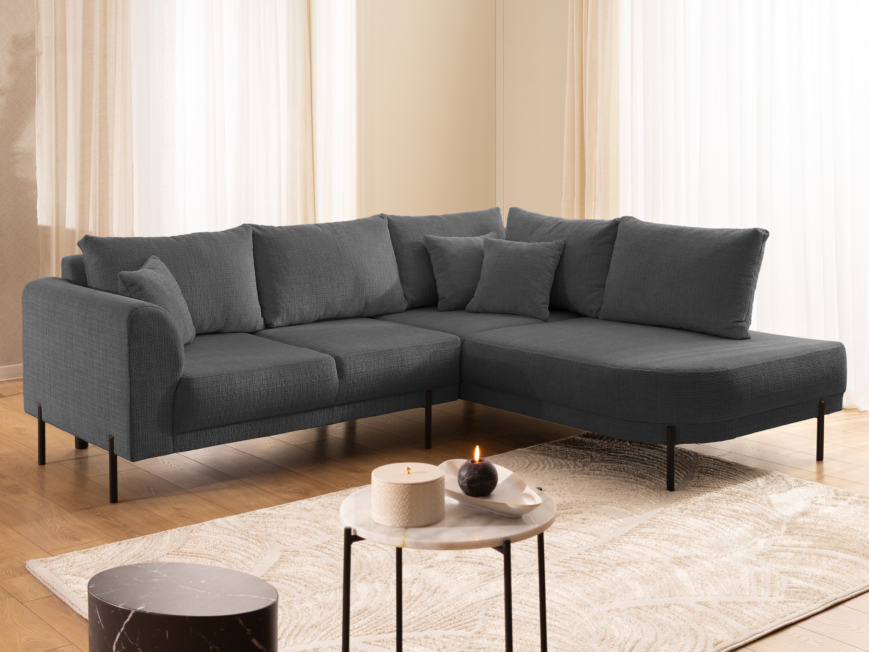 Corner sofa Rocklin 123 (Cremona 95)