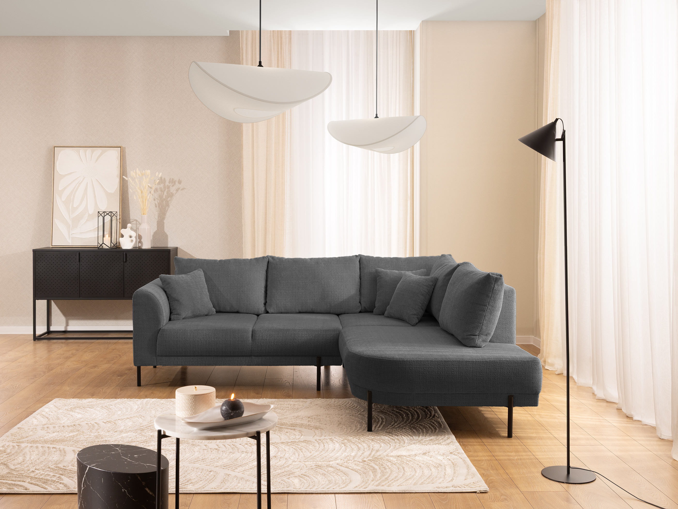 Corner sofa Rocklin 123 (Cremona 95)