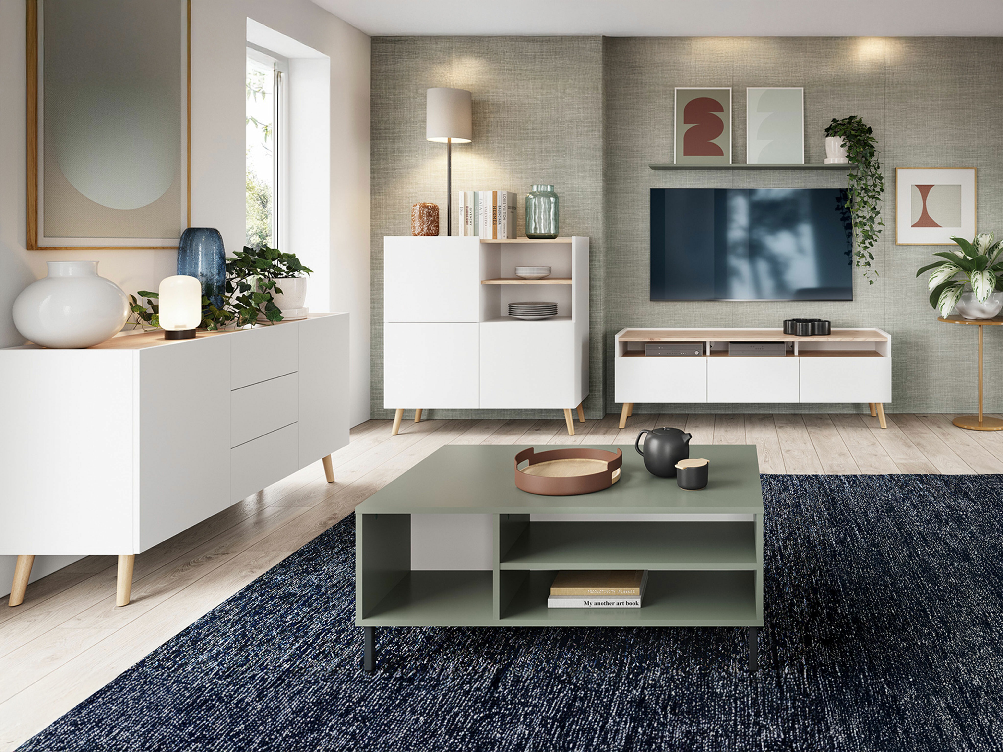 TV stand Monmelo 100 (White)