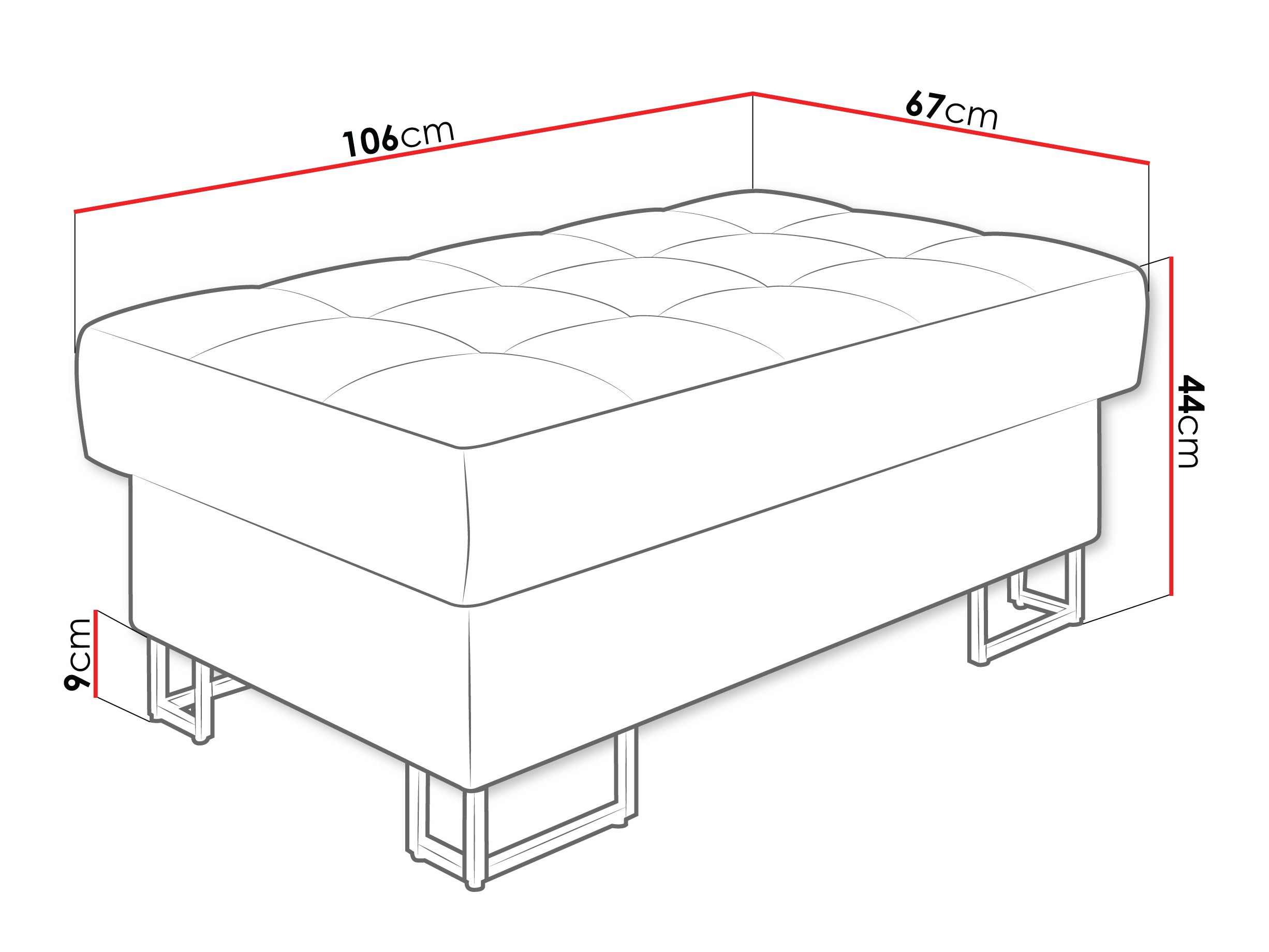 Upholstered bench Comfivo Anima (Zoya 12)