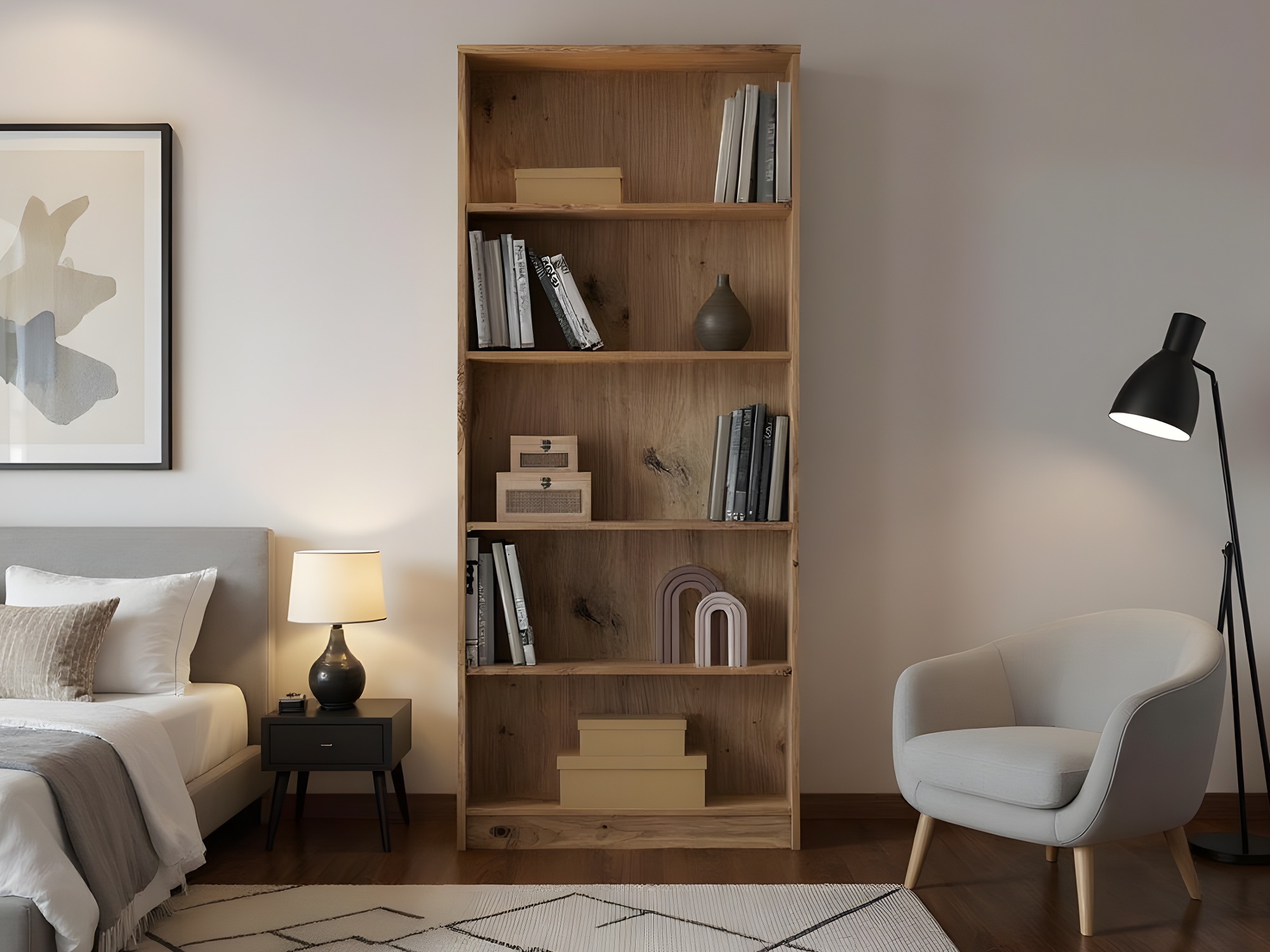 Bookcase Ontario 194 (Artisan oak)