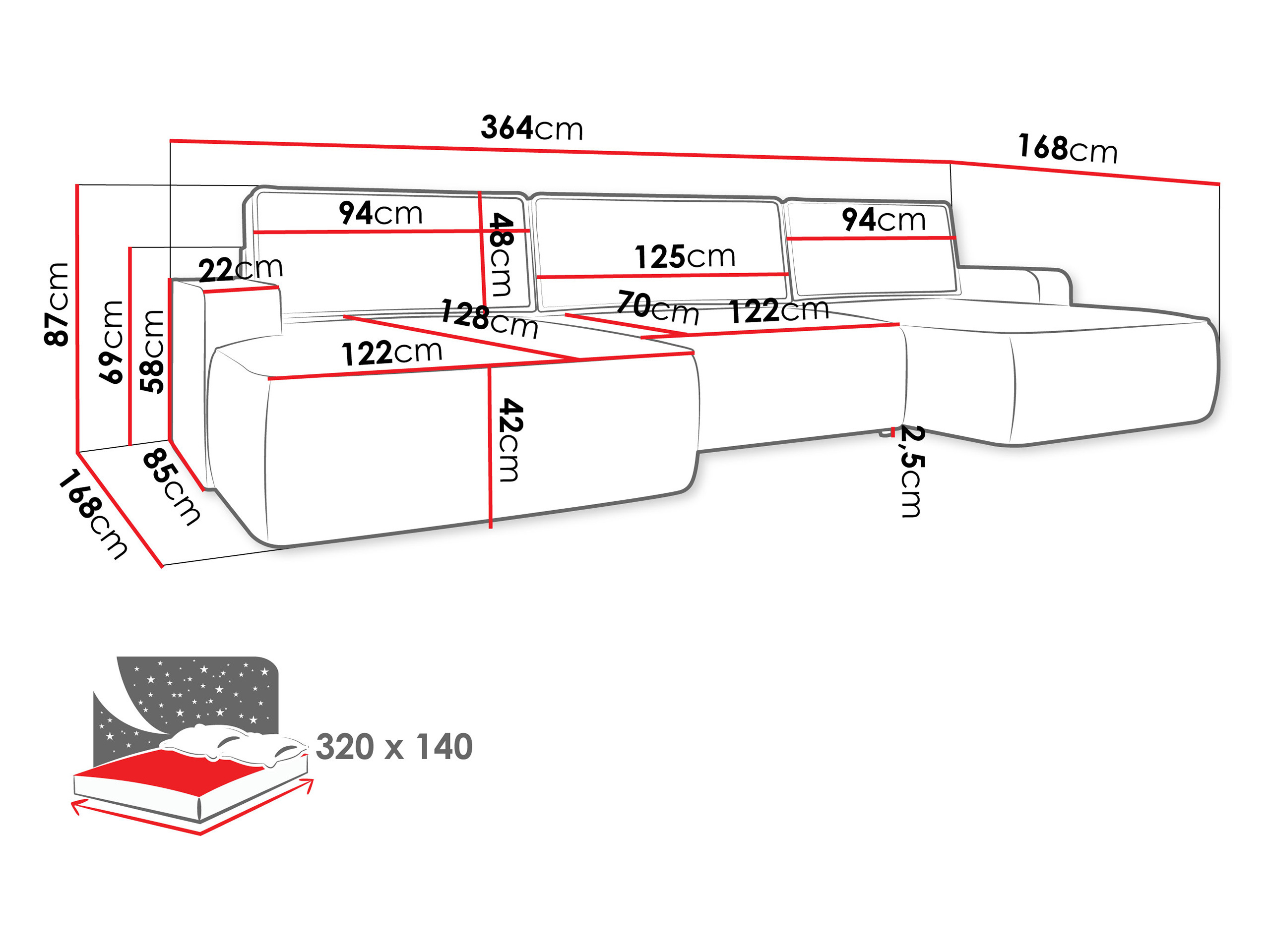 Corner sofa Bountiful 106 (Velo 621)