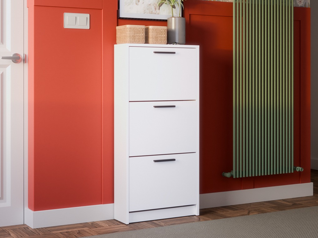 Shoe cabinet Ontario 186 (White)