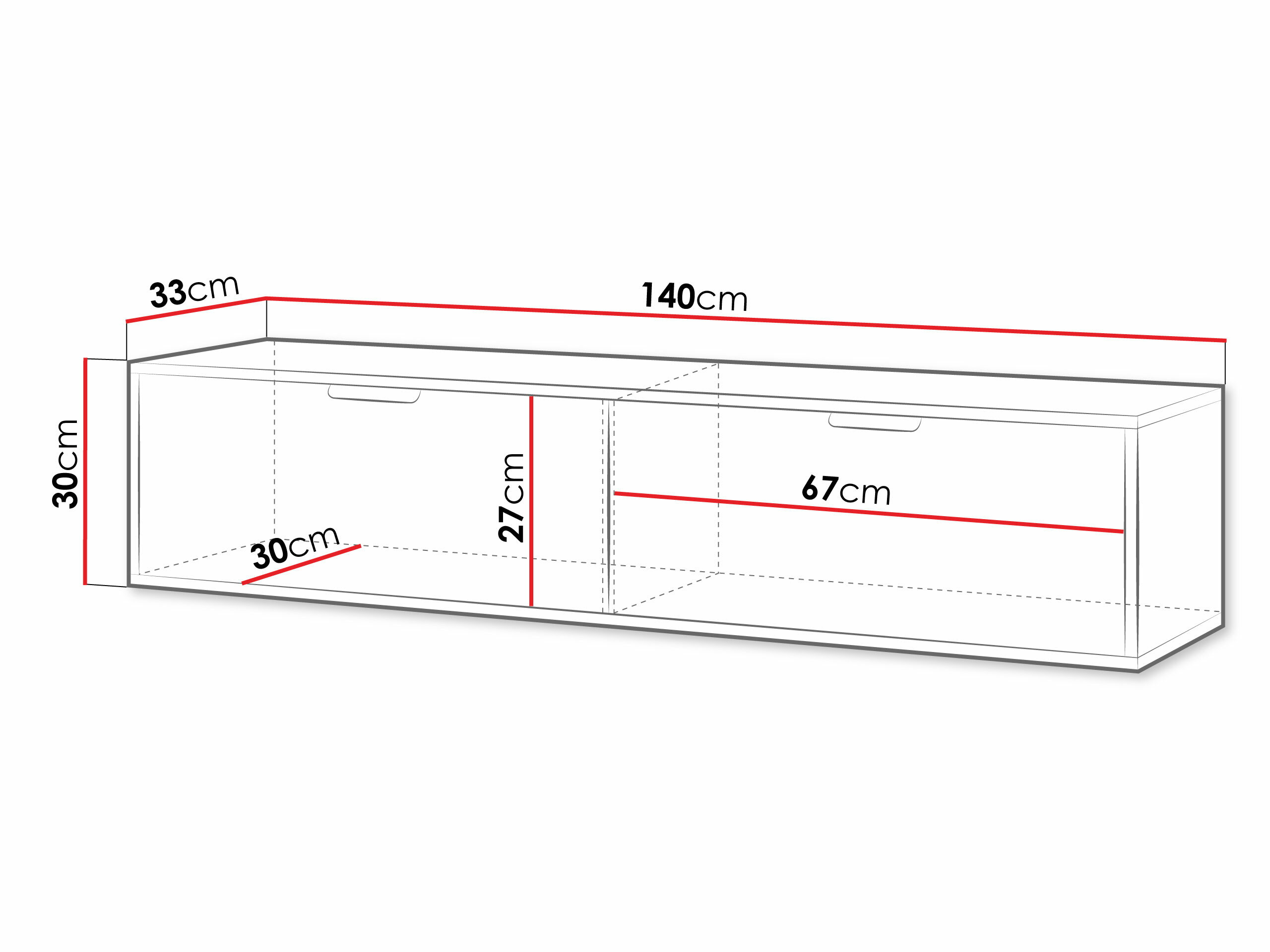 TV stand Hamilton 100 (White)