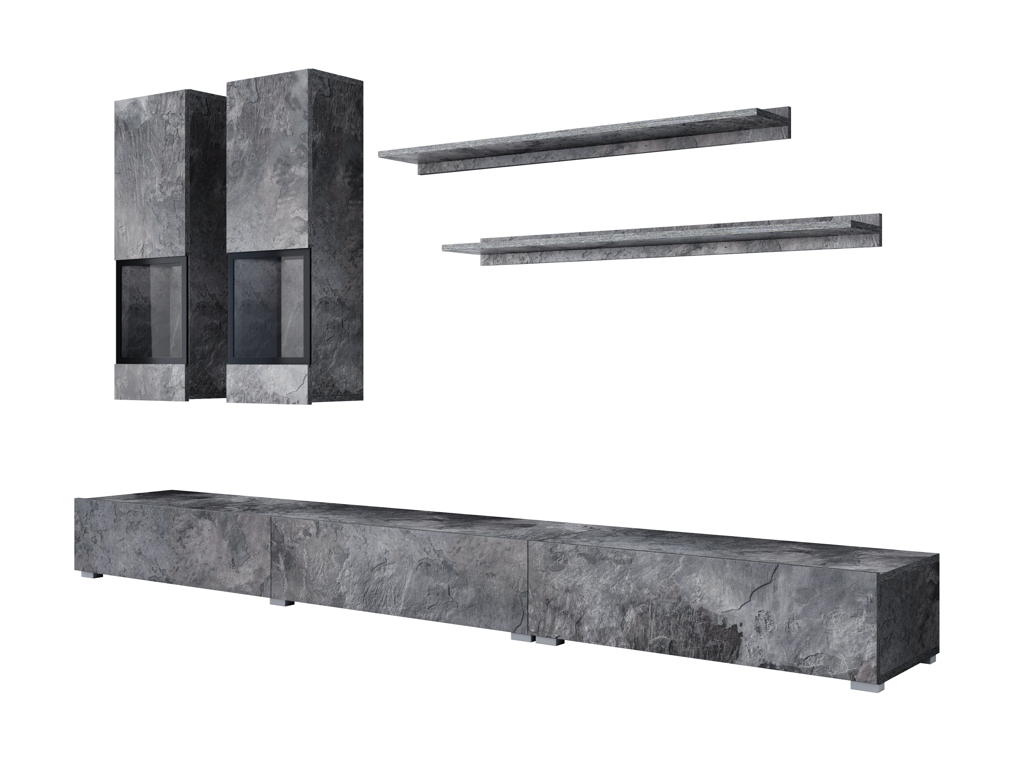 Living room set Serodeu 104 (Dark concrete)