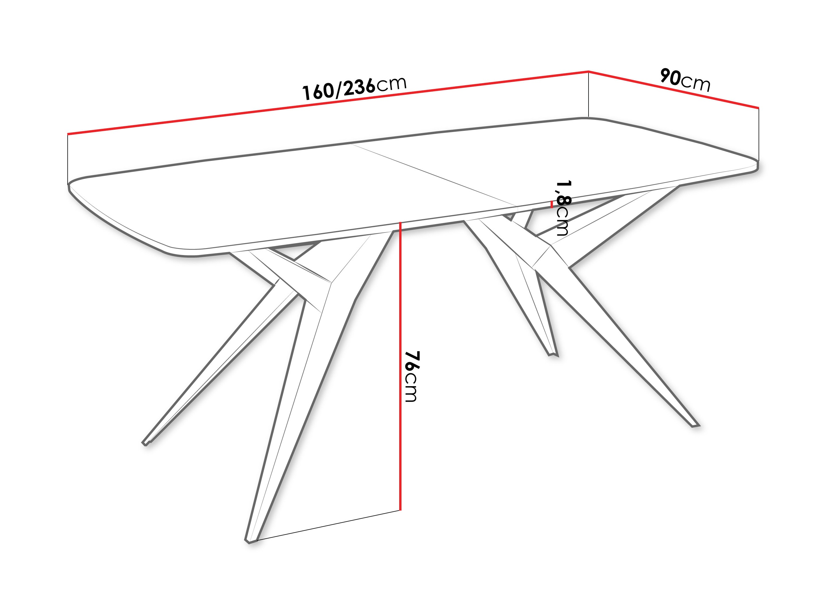 Table Oswego 152 (Craft golden oak)