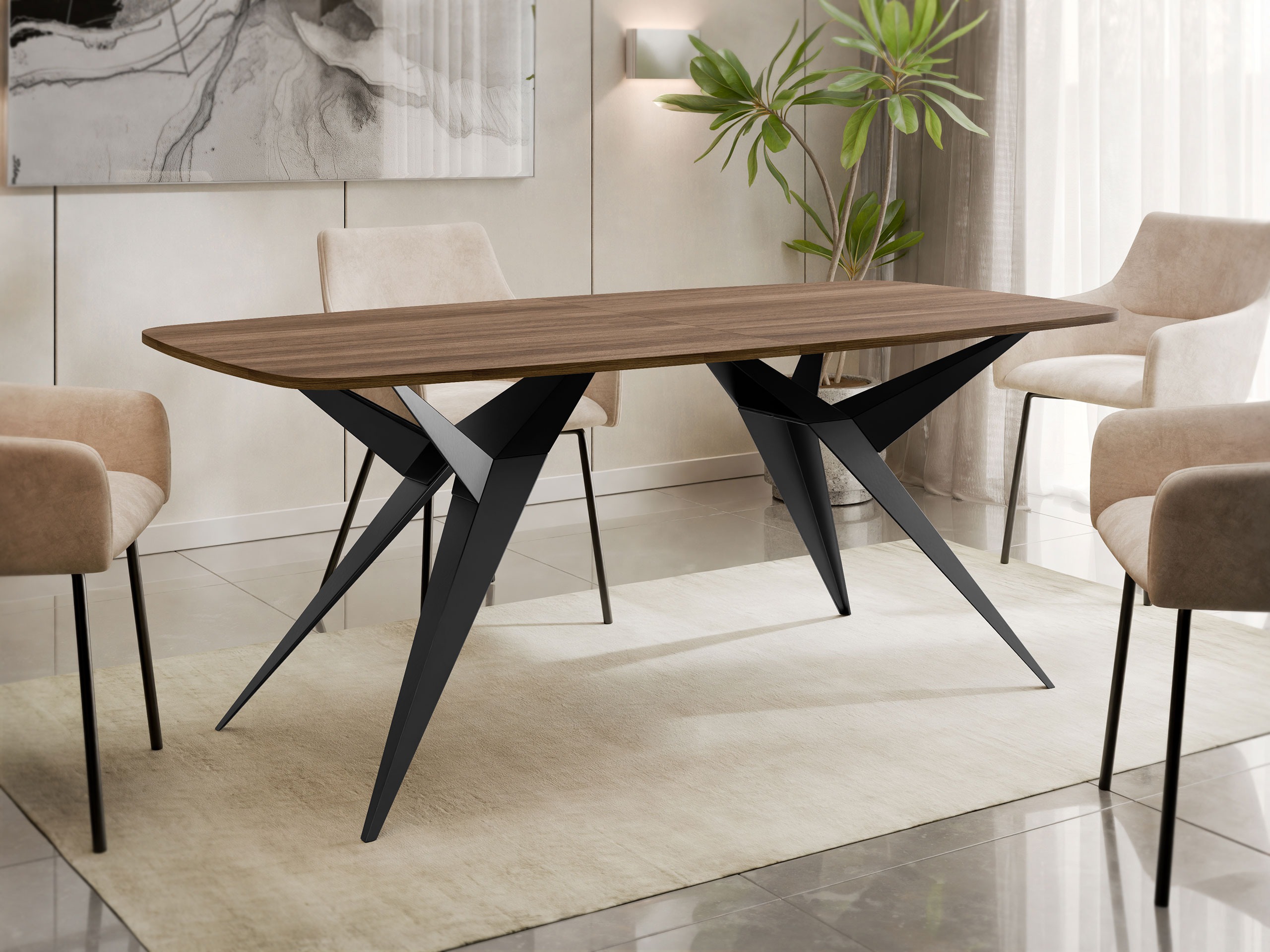 Table Oswego 152 (Walnut)